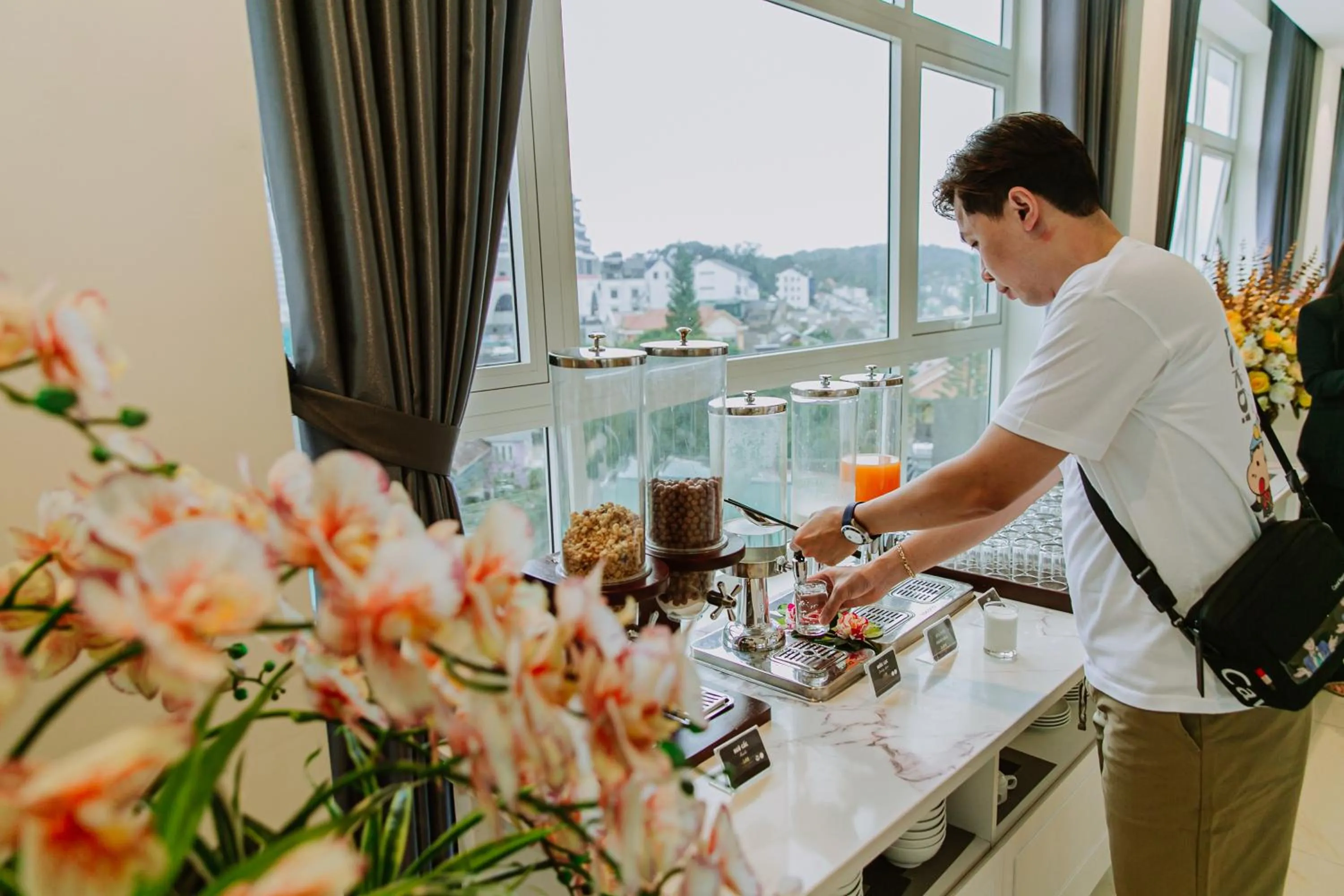 group of guests in Le Marais Hotel Dalat