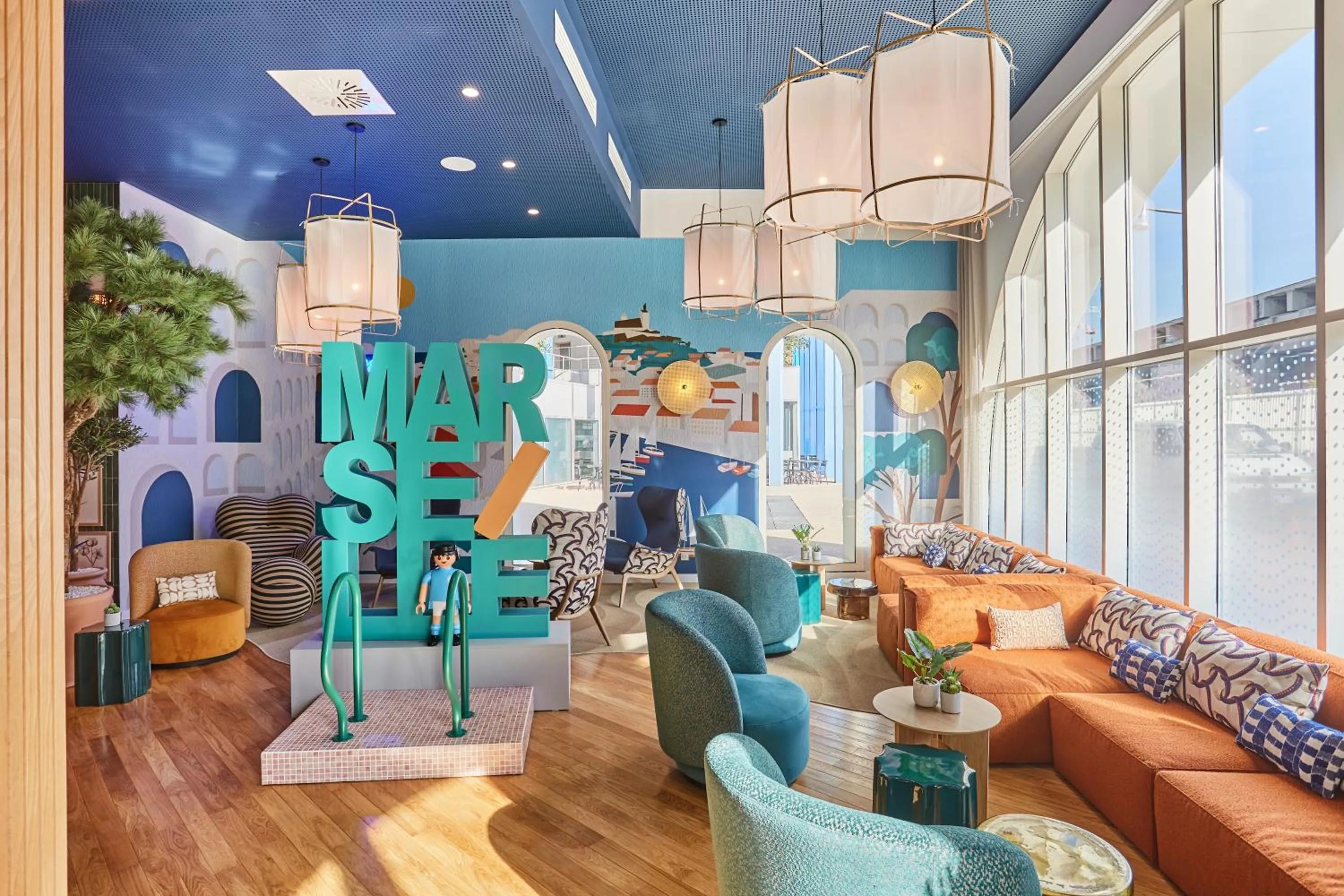 Living room in Appart Hotel Odalys City Marseille Centre Euromed