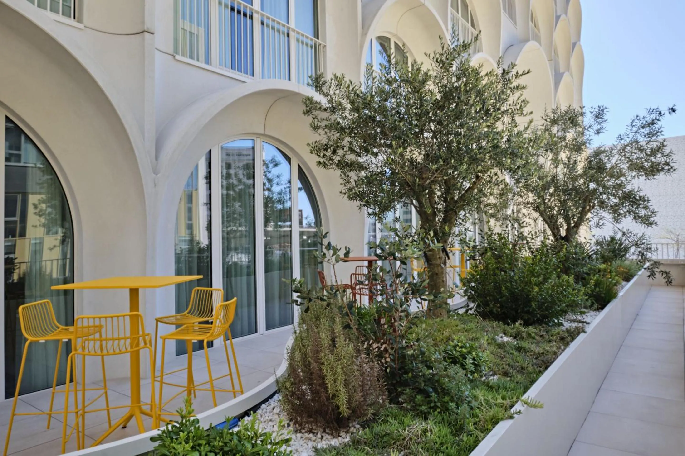 Patio in Appart Hotel Odalys City Marseille Centre Euromed