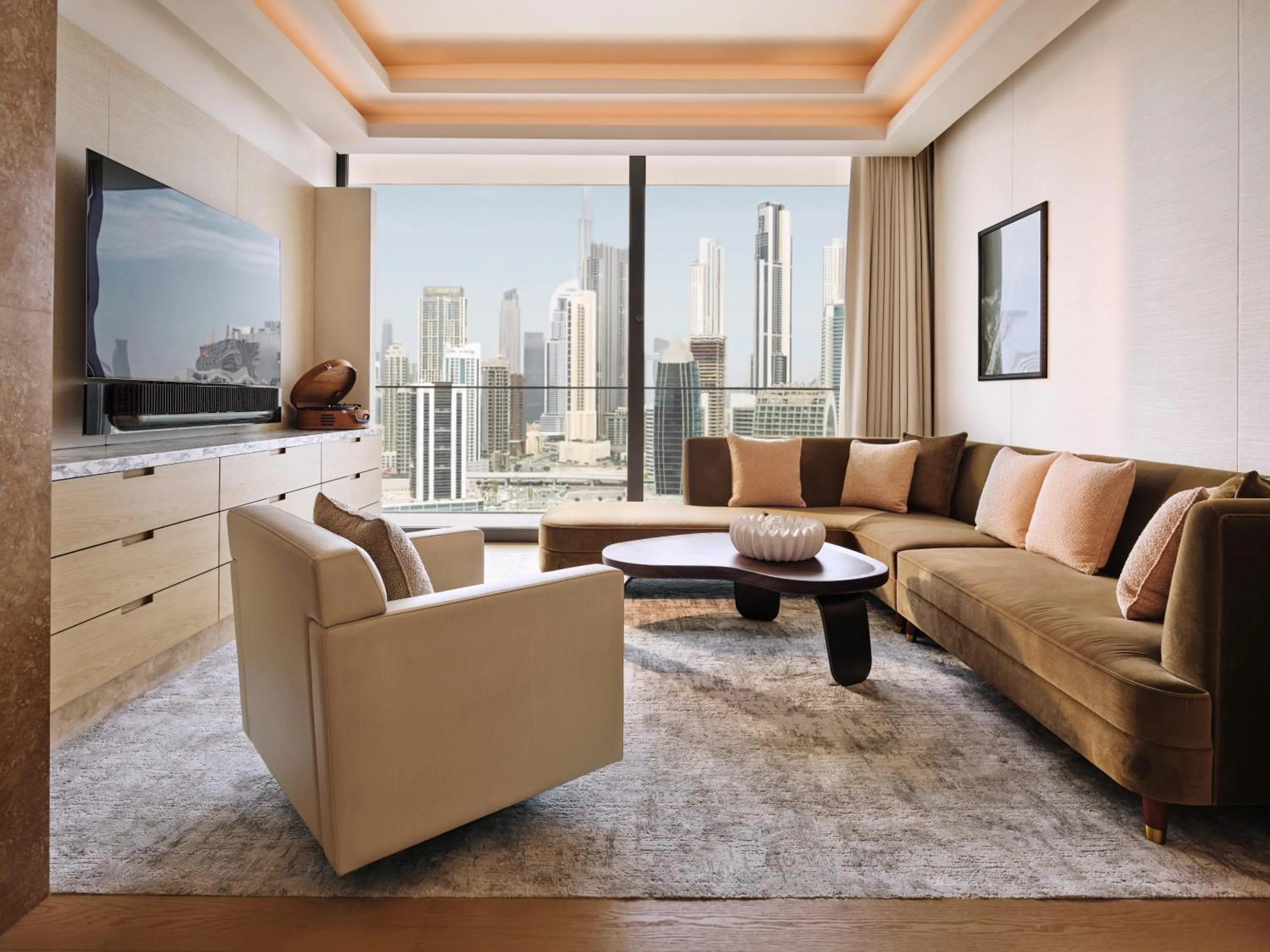 Living room in The Lana - Dorchester Collection