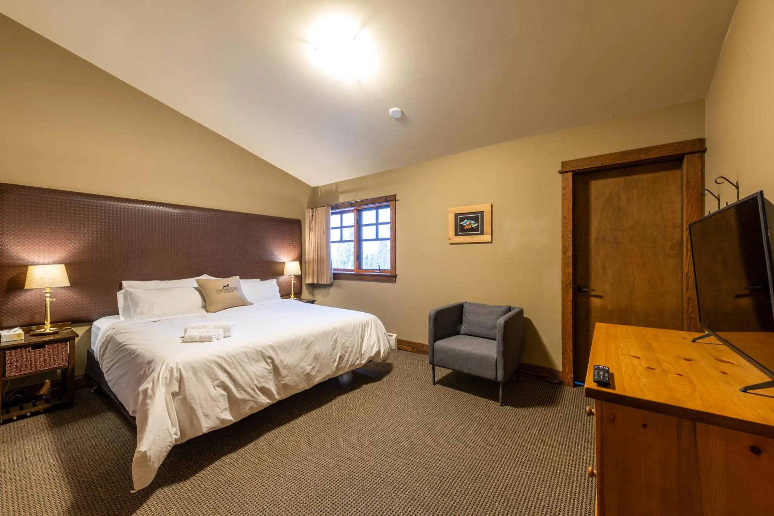 Bed in Copper Horse Lodge