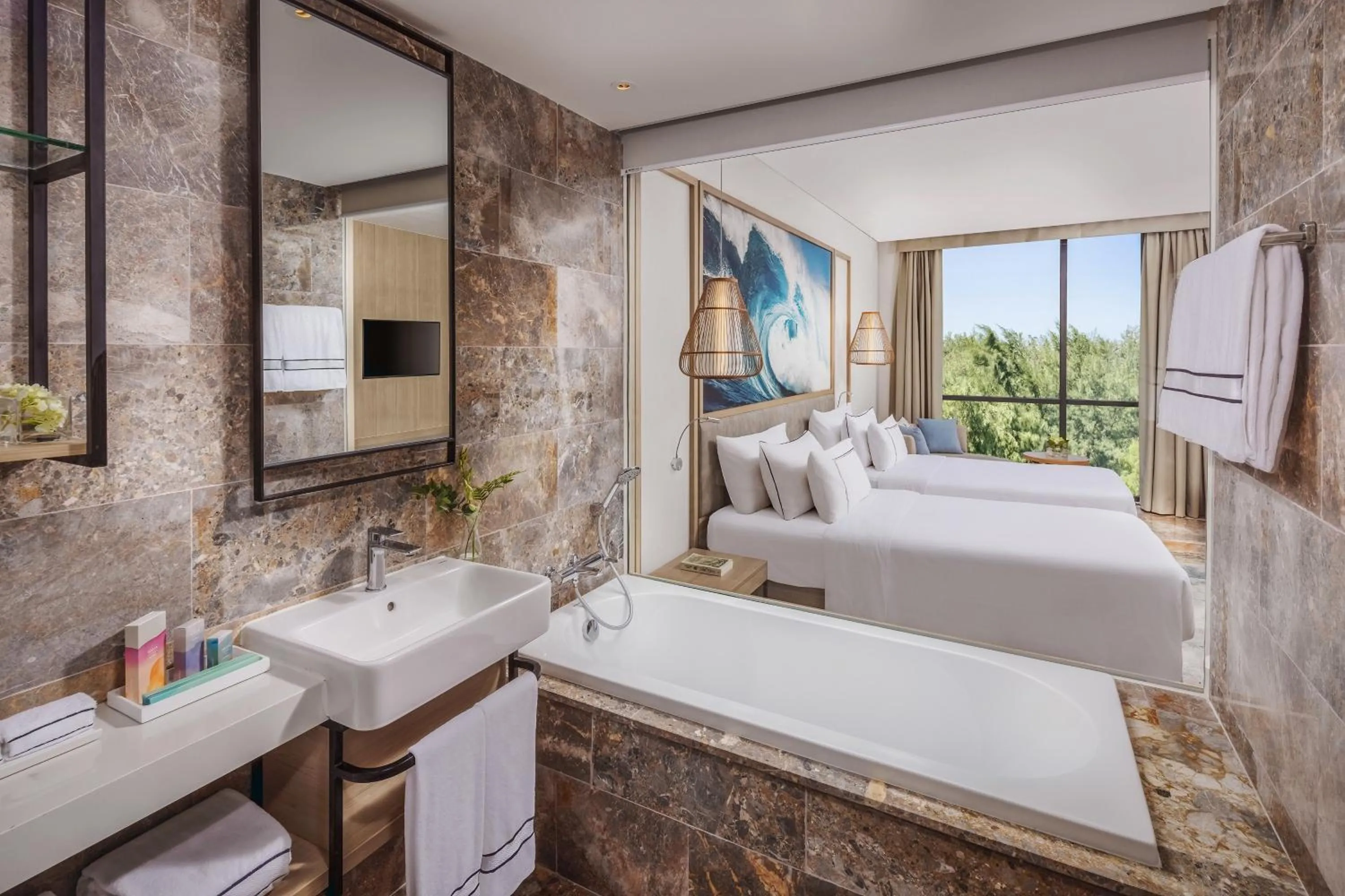 Bed in Melia Danang Beach Resort