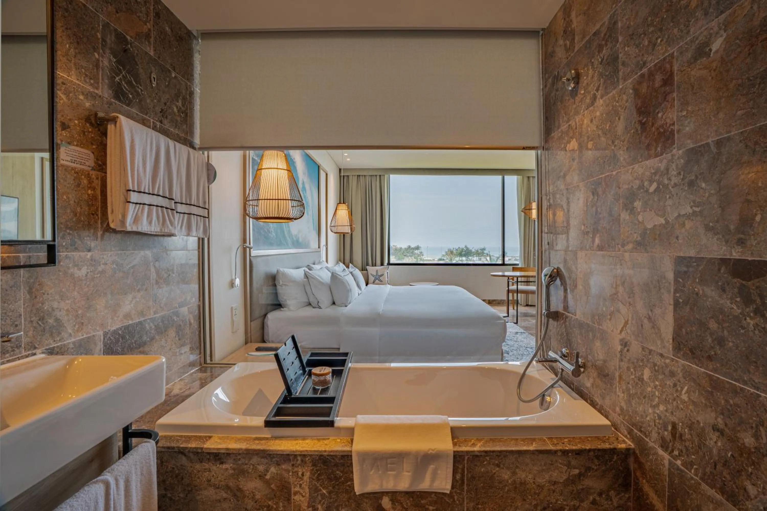 Bed in Melia Danang Beach Resort