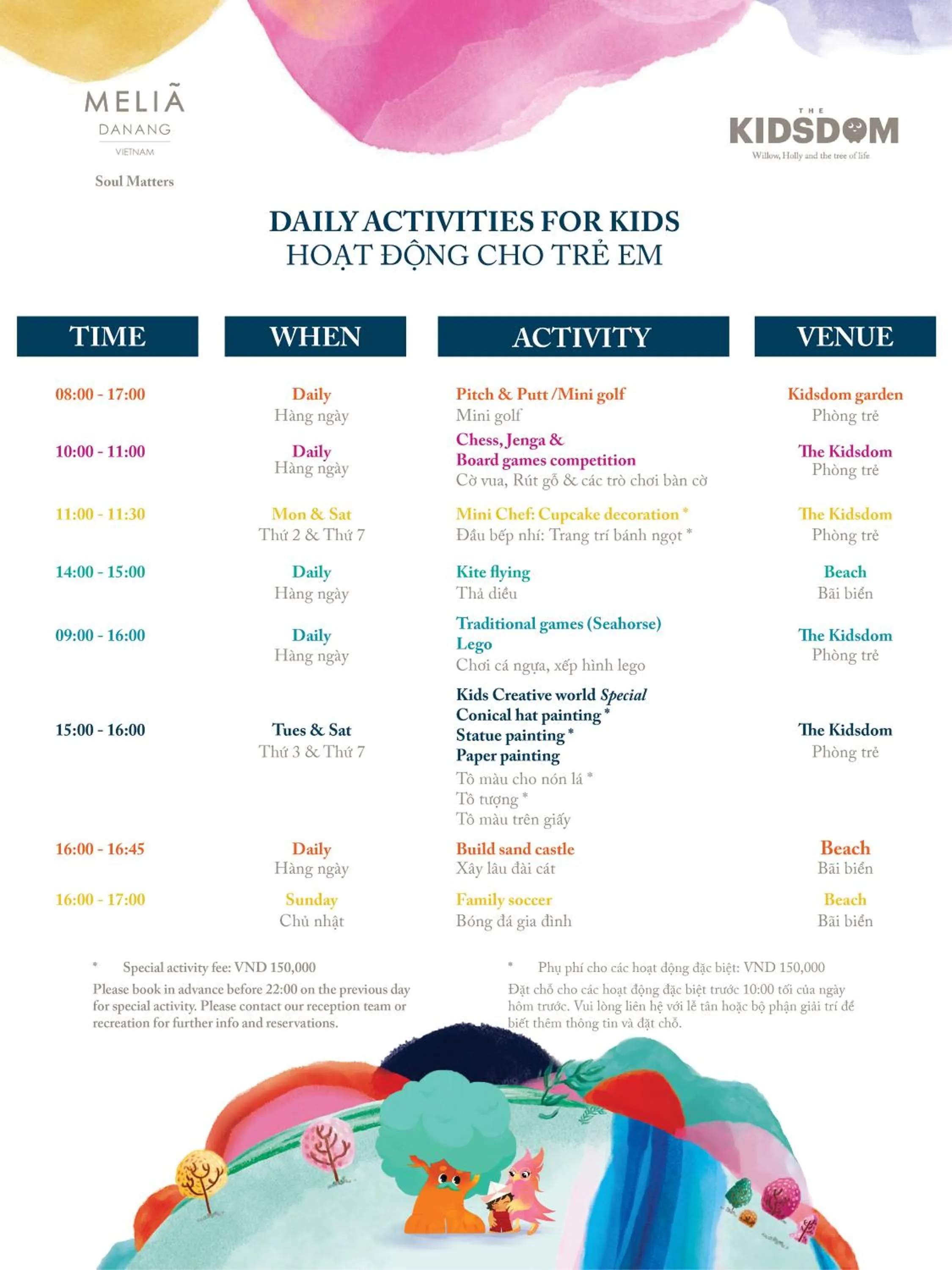 Activities in Melia Danang Beach Resort