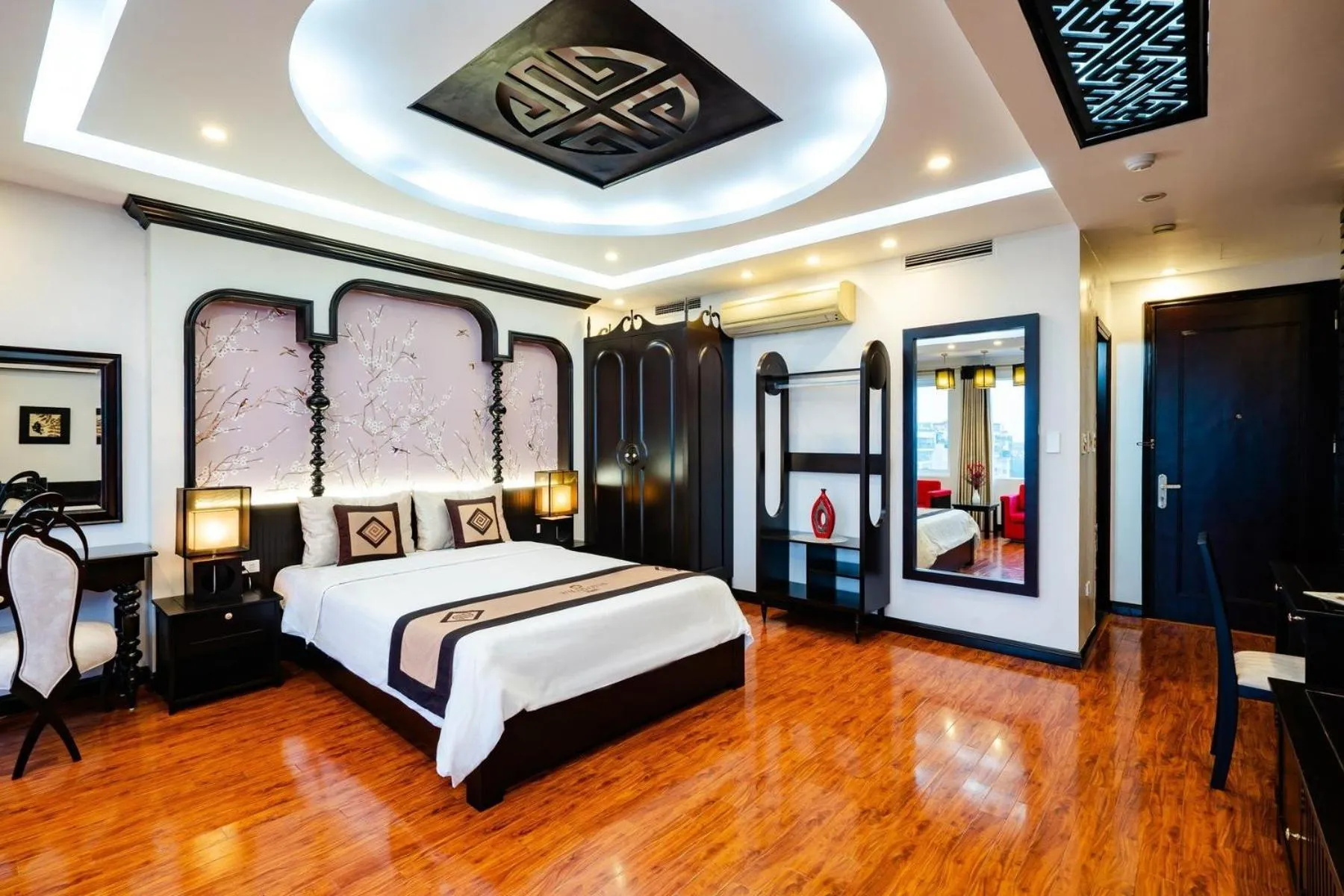 Bed in Wild Lotus Hotel Apartment 2