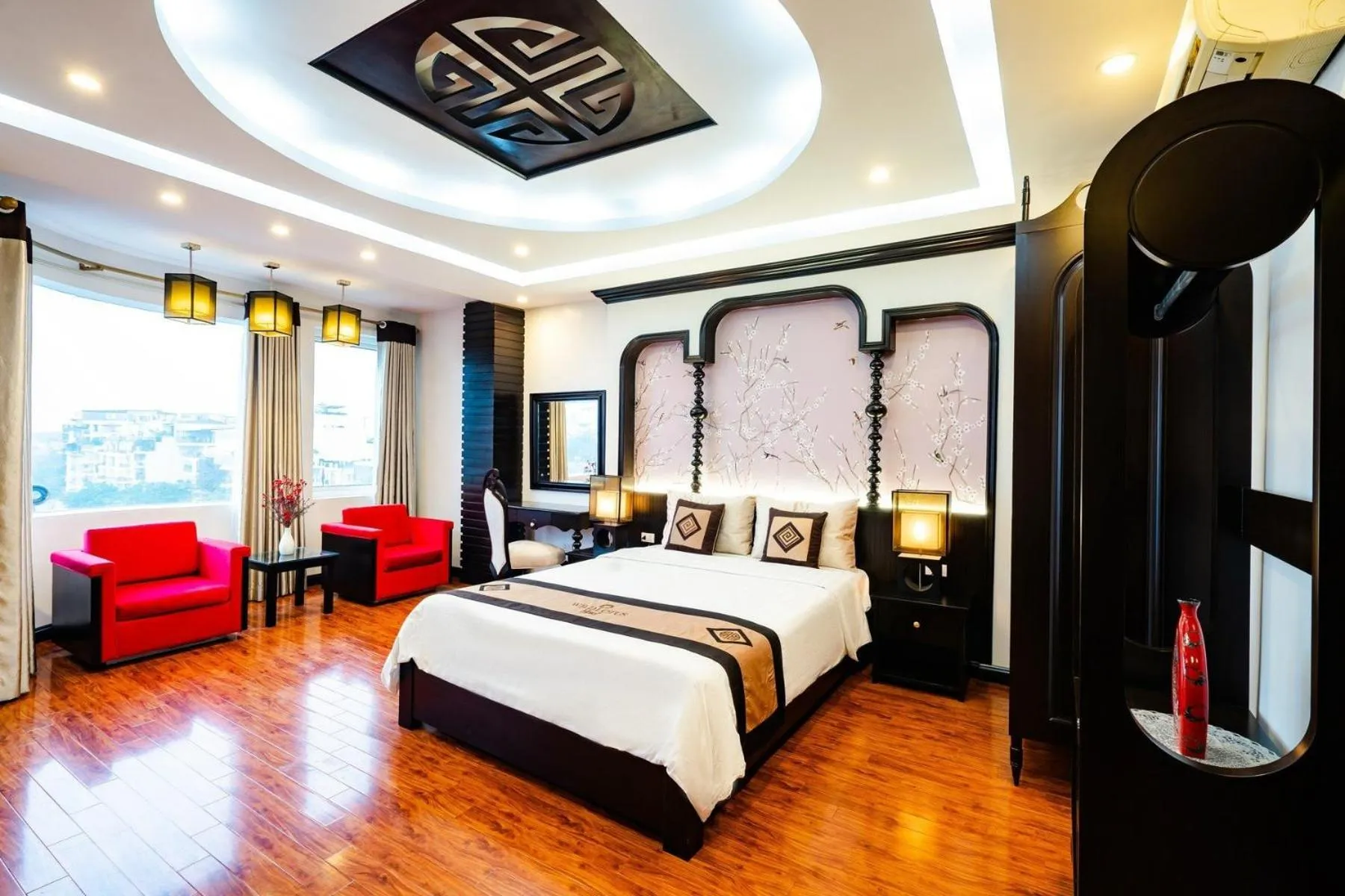 Bed in Wild Lotus Hotel Apartment 2