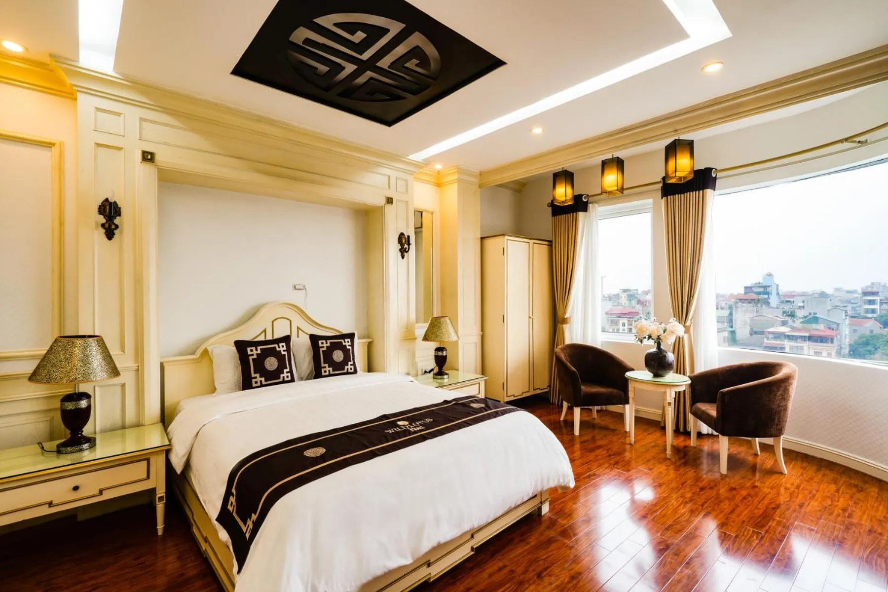 Bed in Wild Lotus Hotel Apartment 2