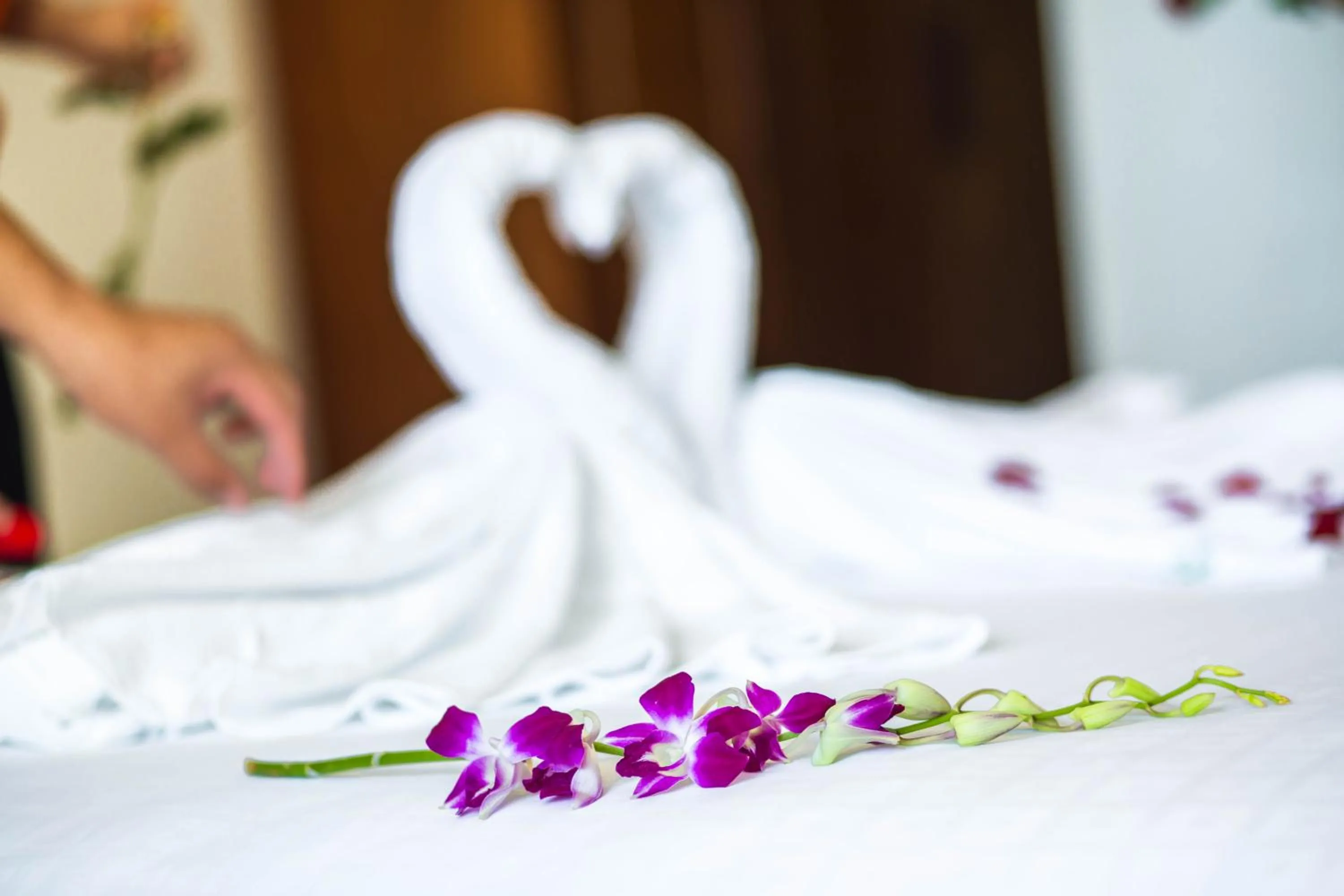 Decorative detail, Bed in Kiên Cường 2 Hotel