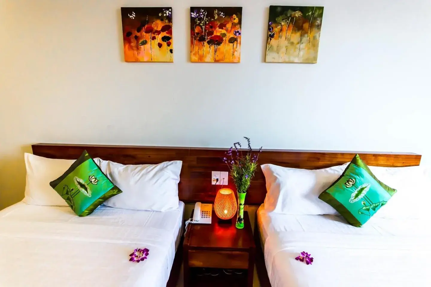 Deluxe Twin Room in Kiên Cường 2 Hotel Deluxe Twin Room in Kiên Cường 2 Hotel