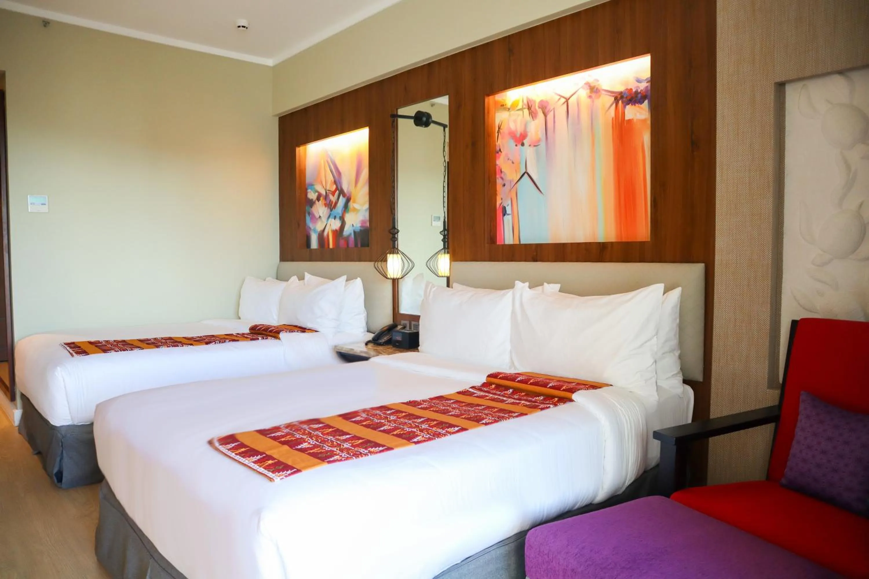 Bed in Mandarin Bay Resort and Spa