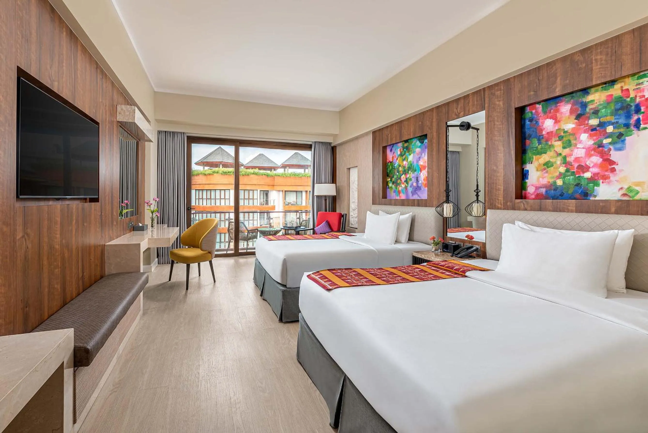 Bed in Mandarin Bay Resort and Spa