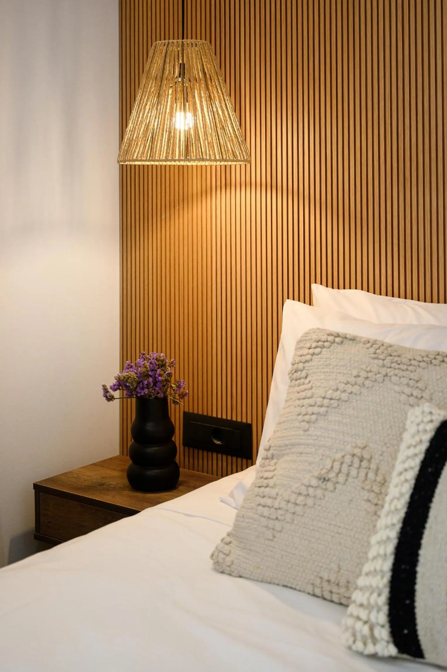 Bed in Milatos Seaside Suites