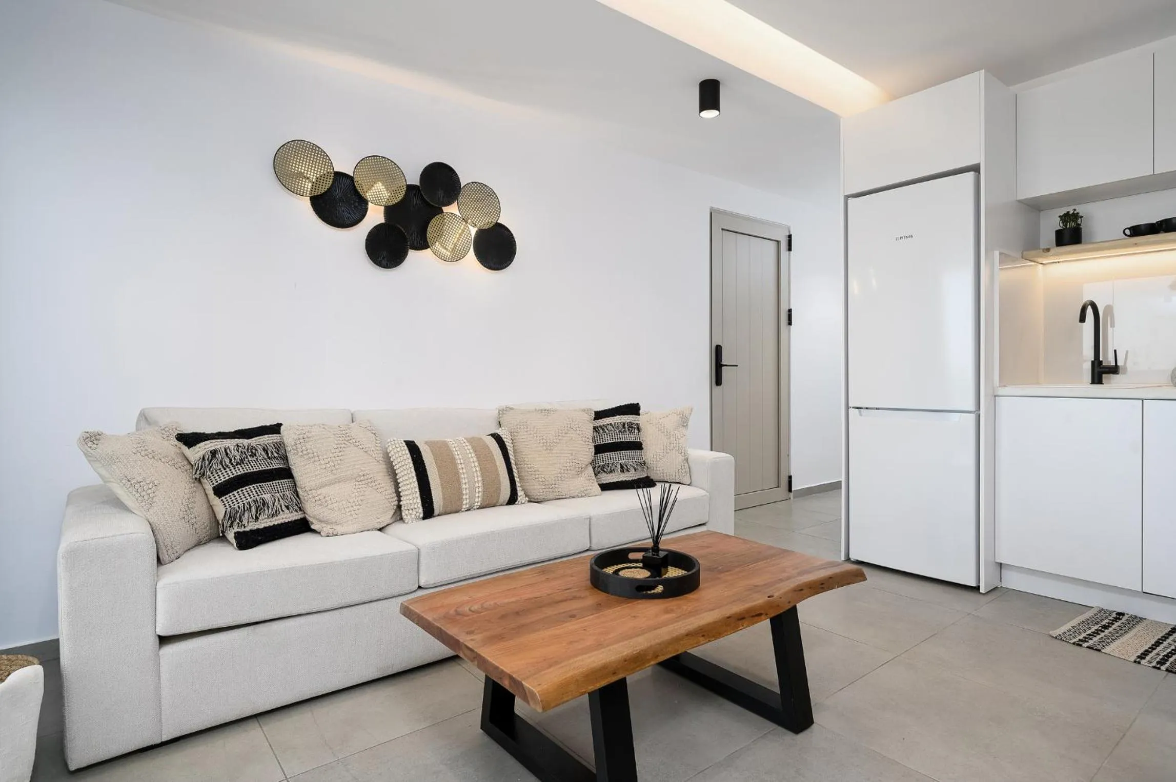 Kitchen or kitchenette in Milatos Seaside Suites