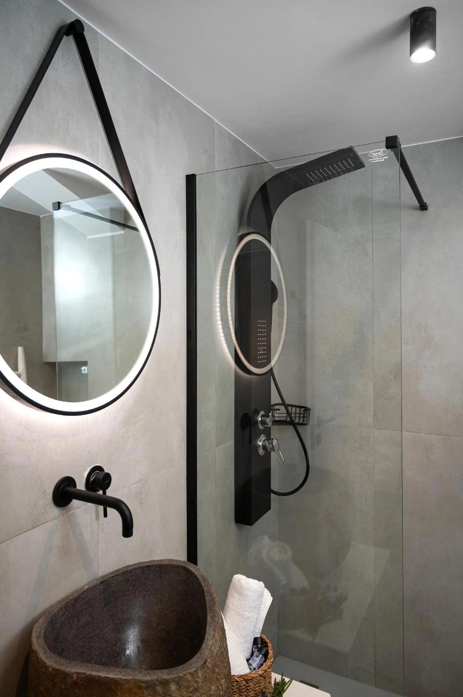 Shower in Milatos Seaside Suites