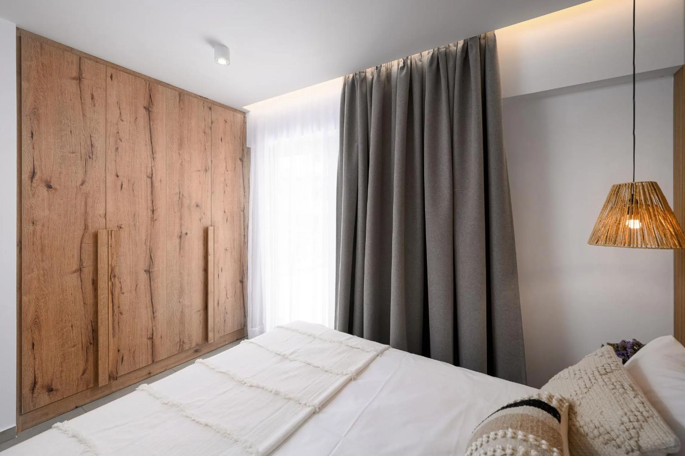 Bed in Milatos Seaside Suites