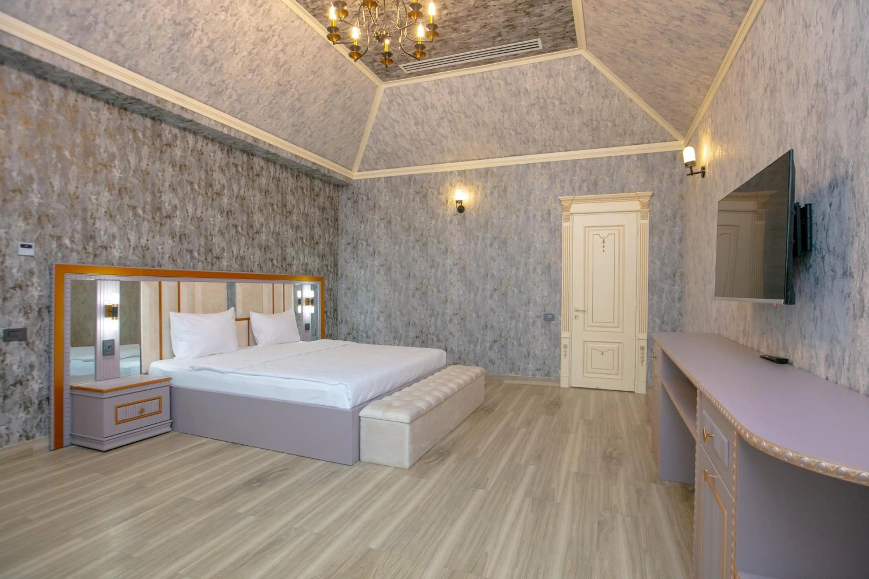 Bed in Nohur Hotel Gabala