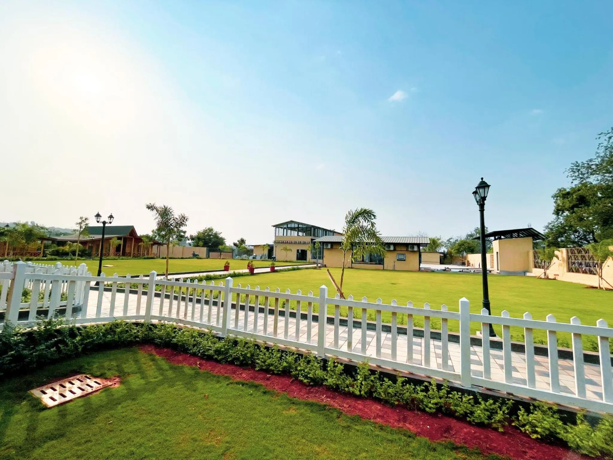 Facade/entrance in Villament Zinc Journey By The Fern, Karjat