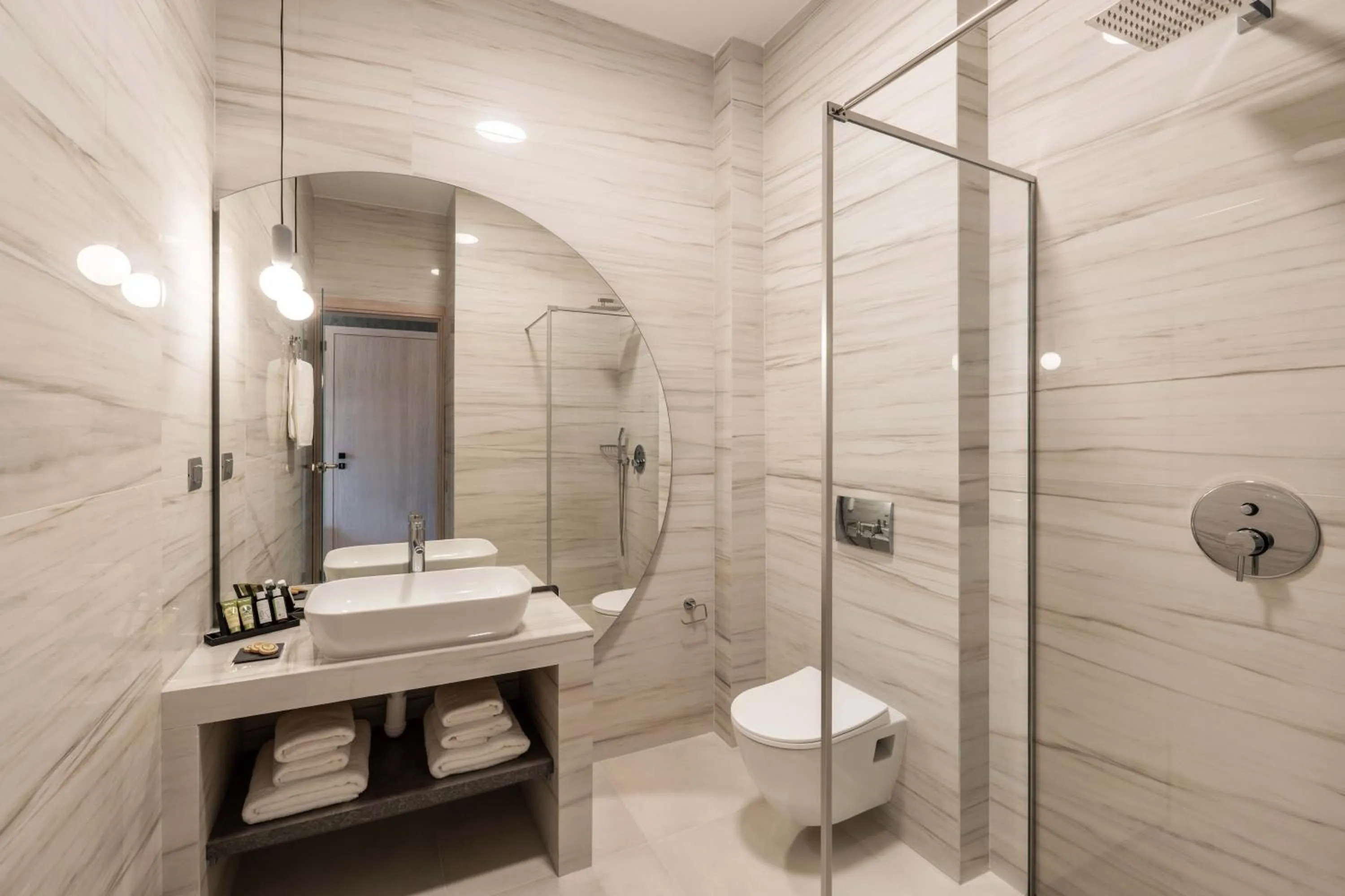 Shower in Mirabilis Boutique Hotel by Panel Hospitality