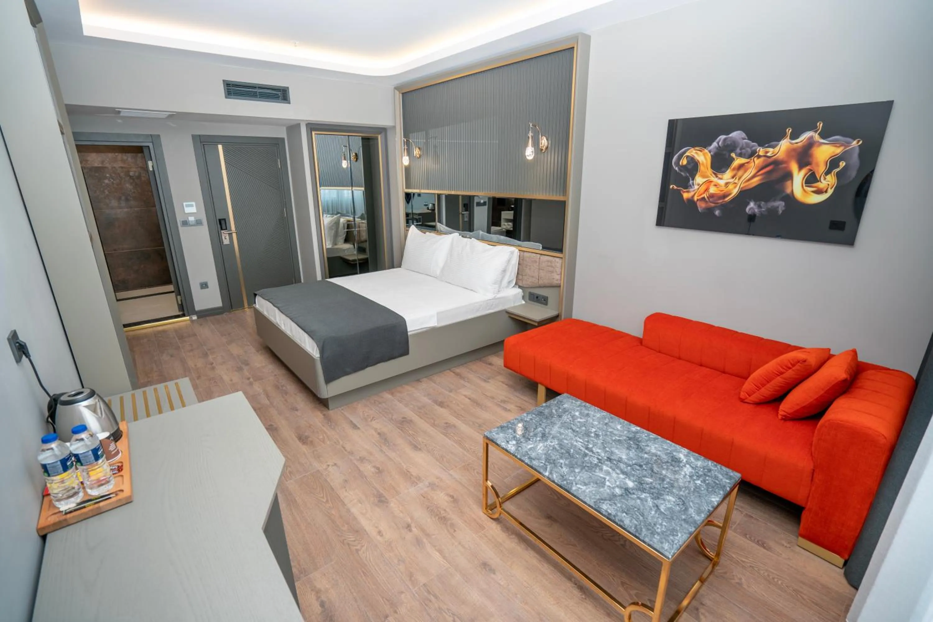 Bed in 216 Ruby Suite