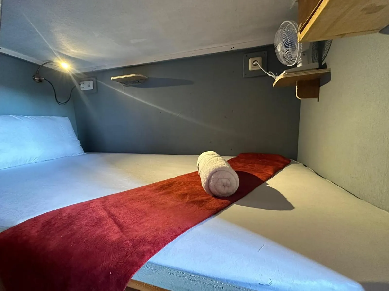 Bed in Khabita Beach Resort