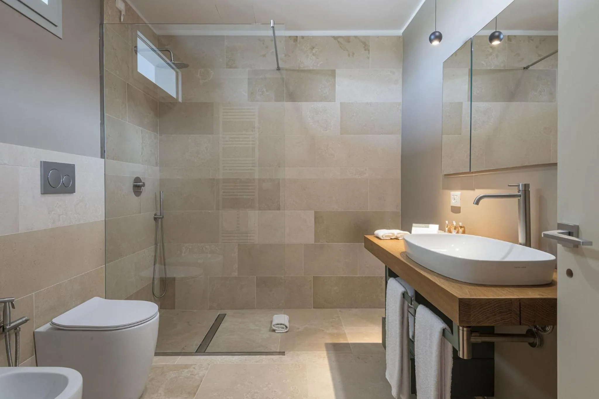 Shower in Torre Assunta Hotel