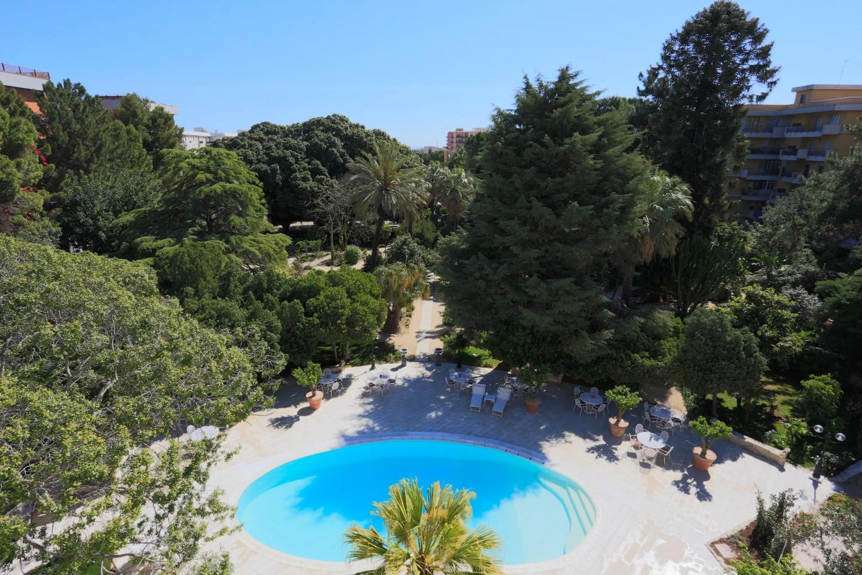 Garden view in Hotel Parco delle Fontane