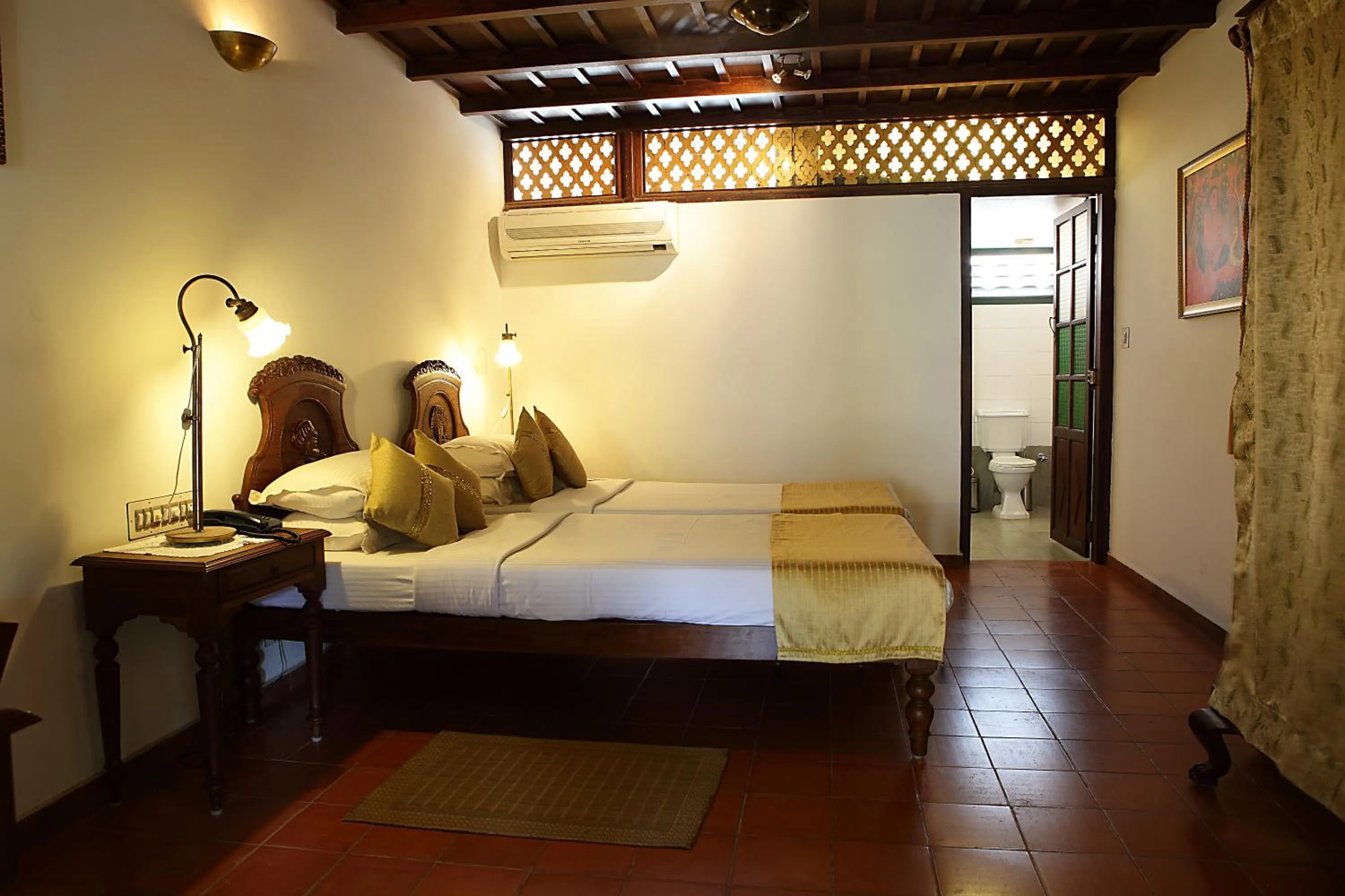 Bedroom, Bed in Raheem Heritage Beach Resort Since 1868