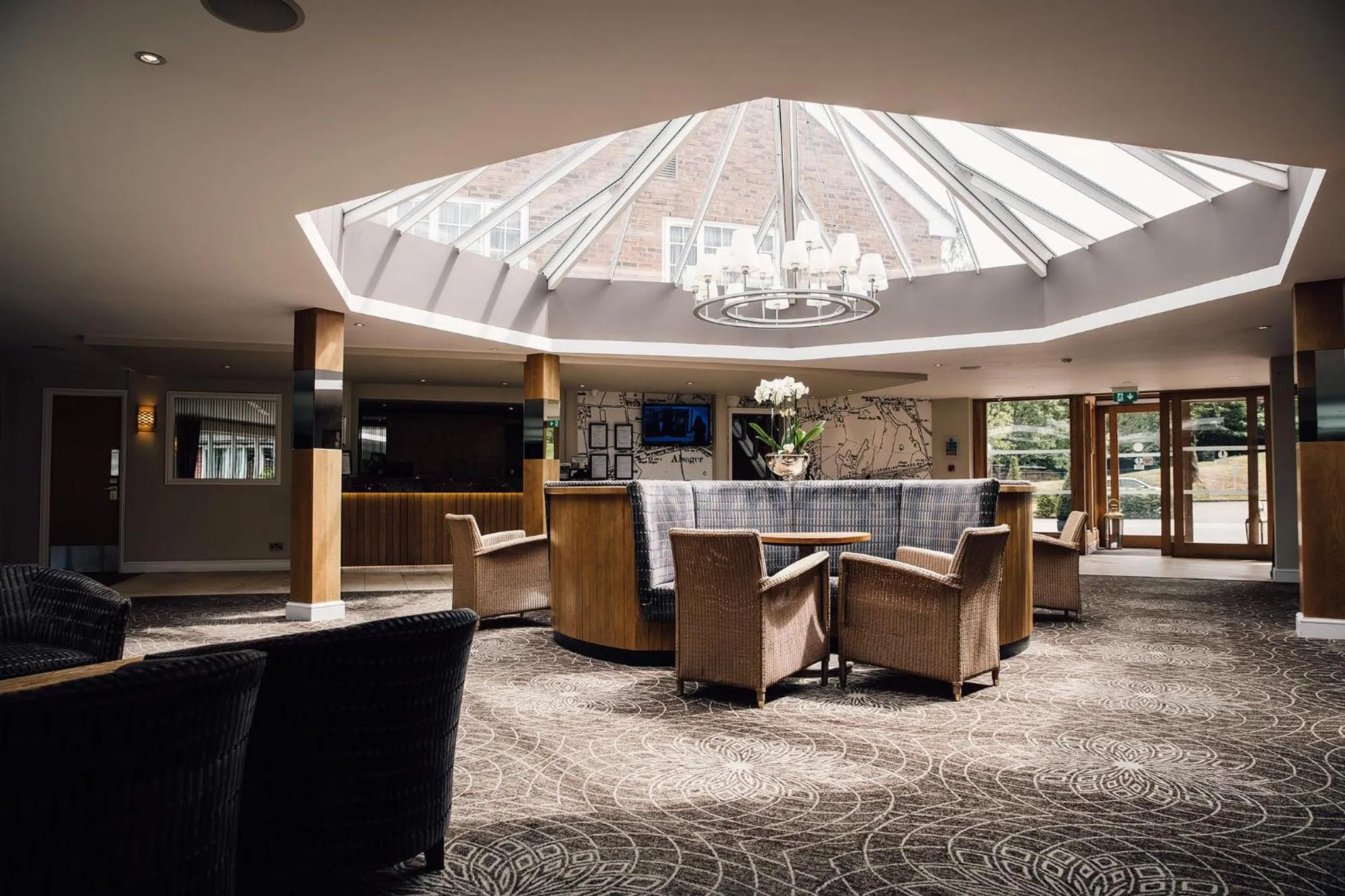 Lobby or reception in Manor House Hotel & Spa, Alsager