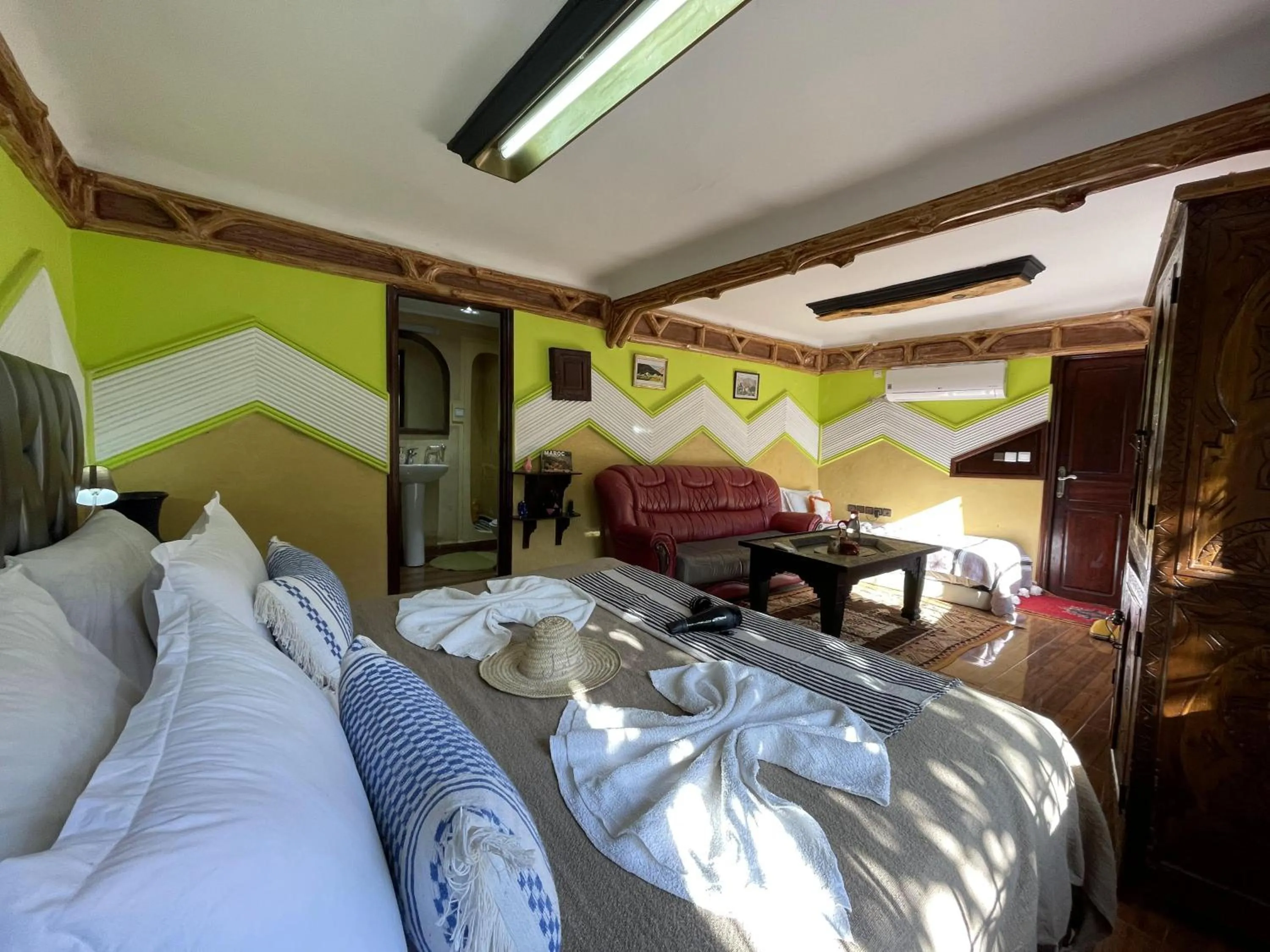 Bed in Riad Jnane Imlil