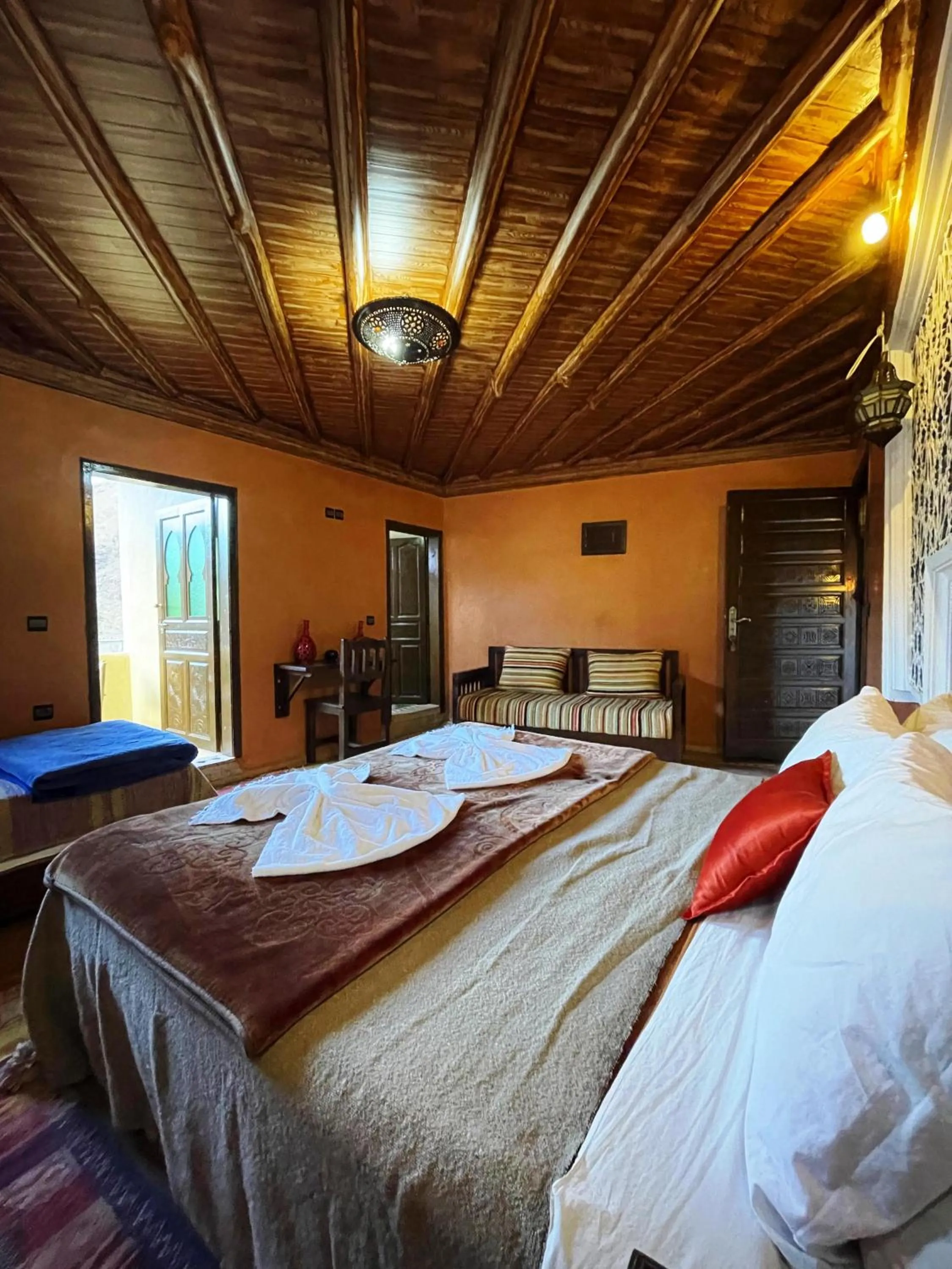 Bed in Riad Jnane Imlil