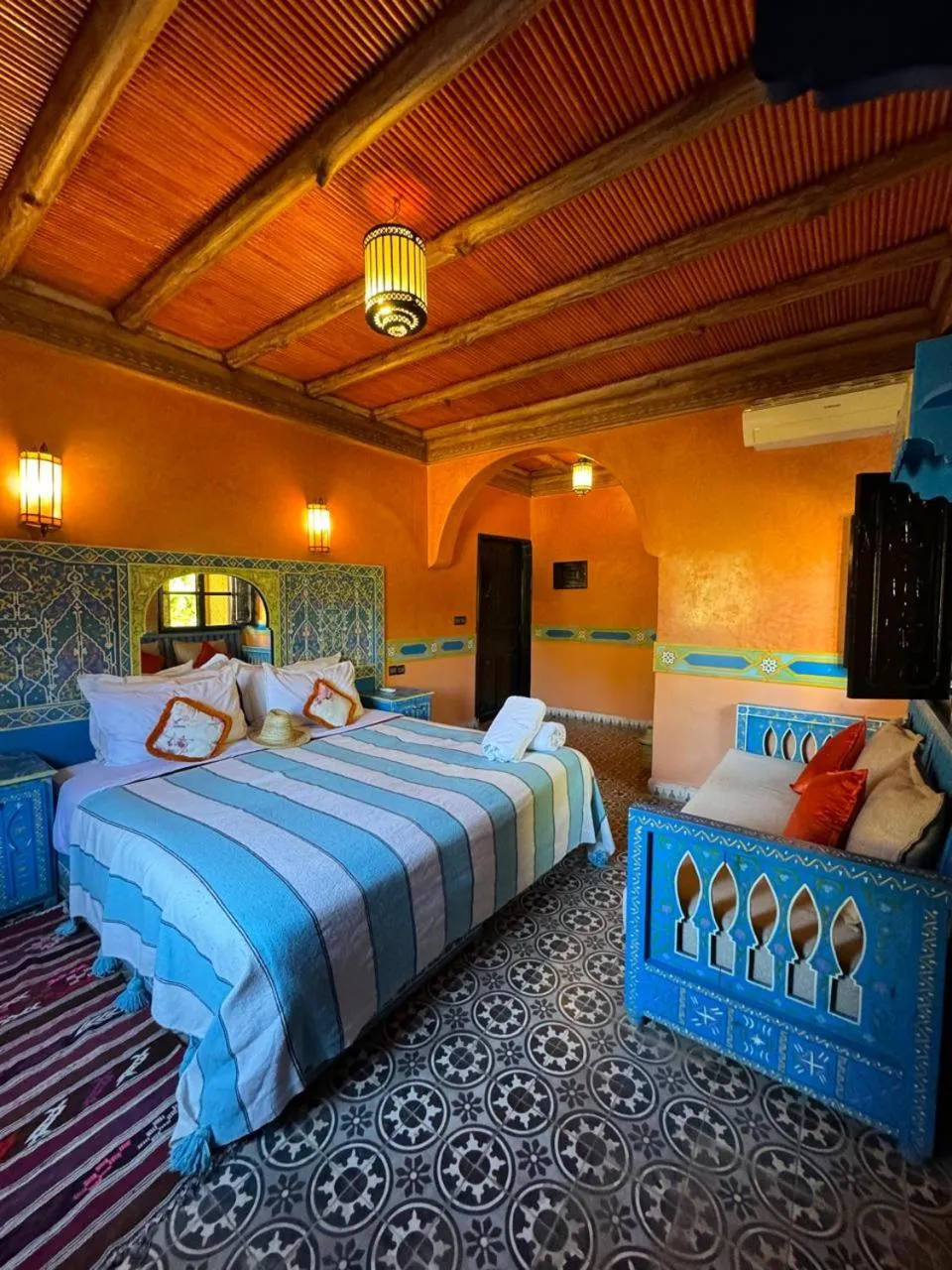 Bed in Riad Jnane Imlil