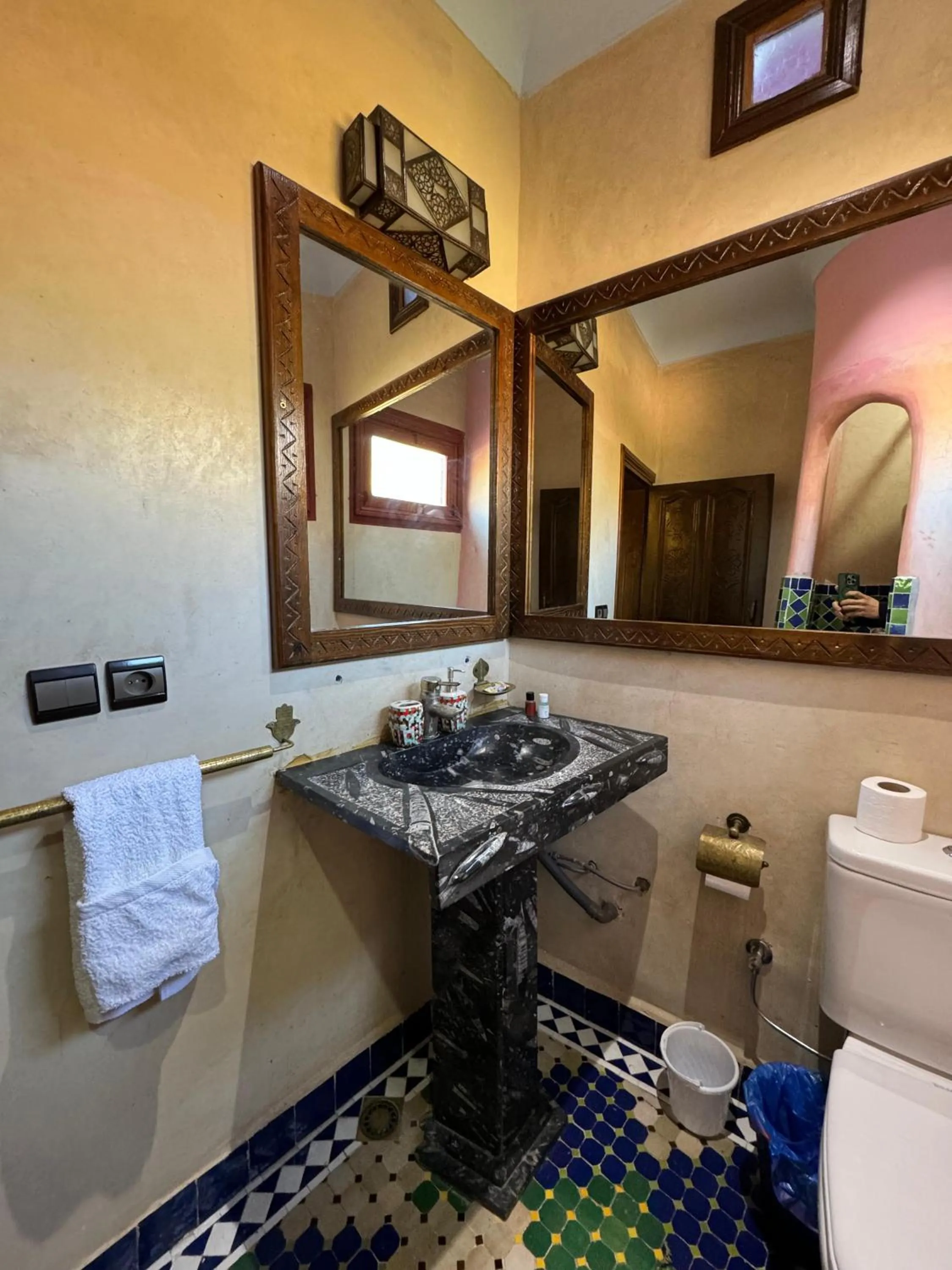 Shower in Riad Jnane Imlil