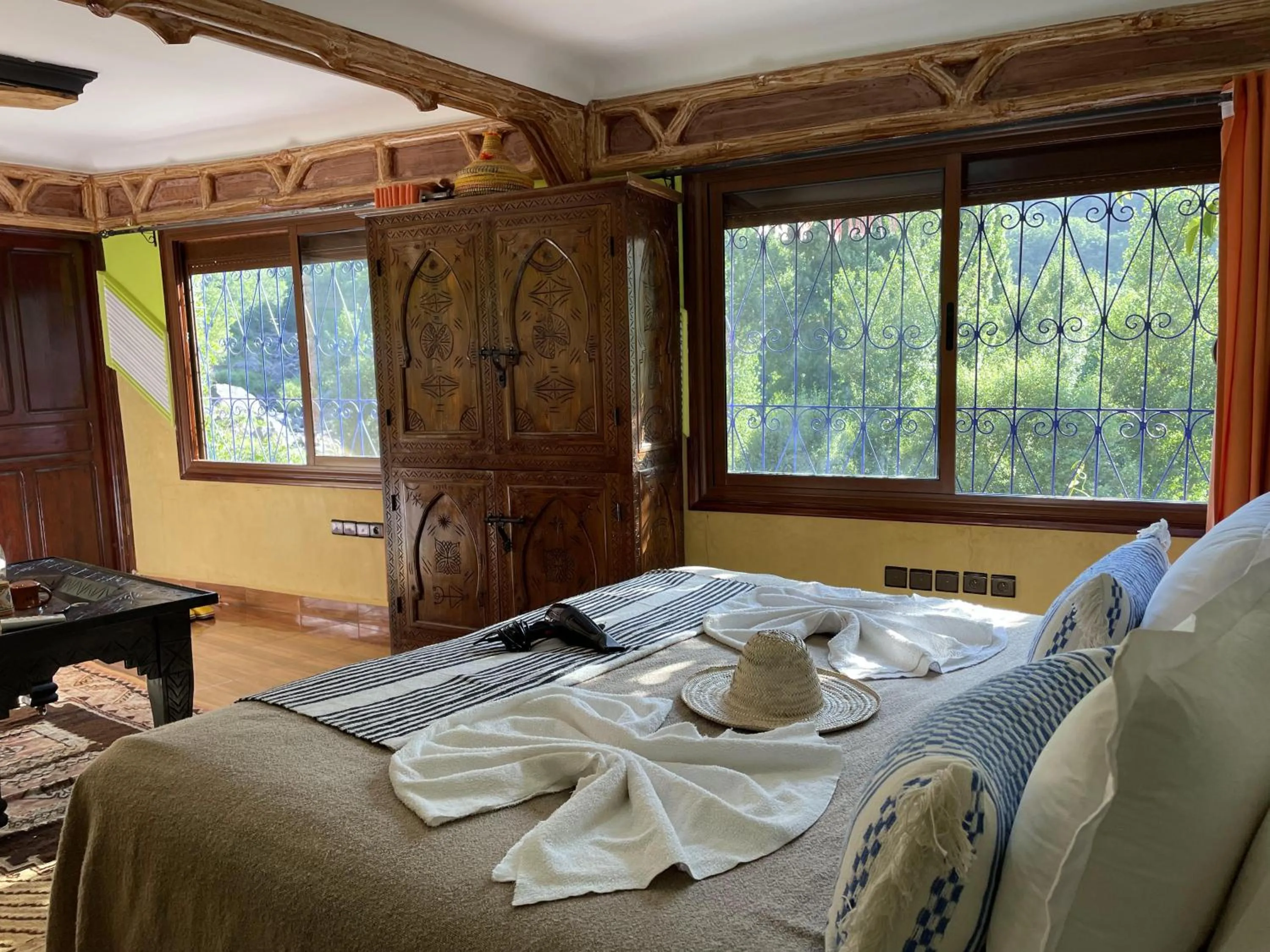 Bed in Riad Jnane Imlil