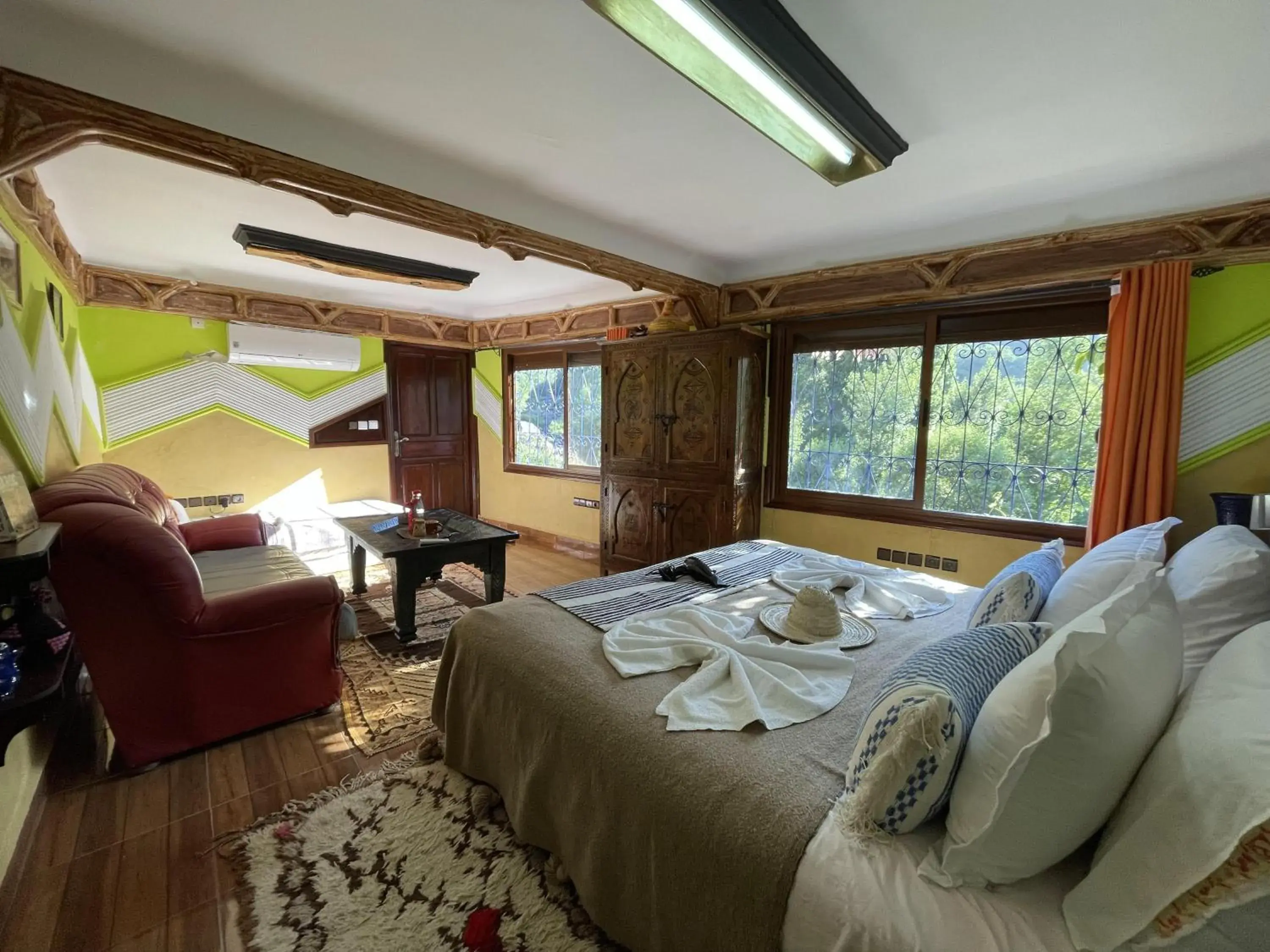 Deluxe Double or Twin Room with River View in Riad Jnane Imlil Deluxe Double or Twin Room with River View in Riad Jnane Imlil