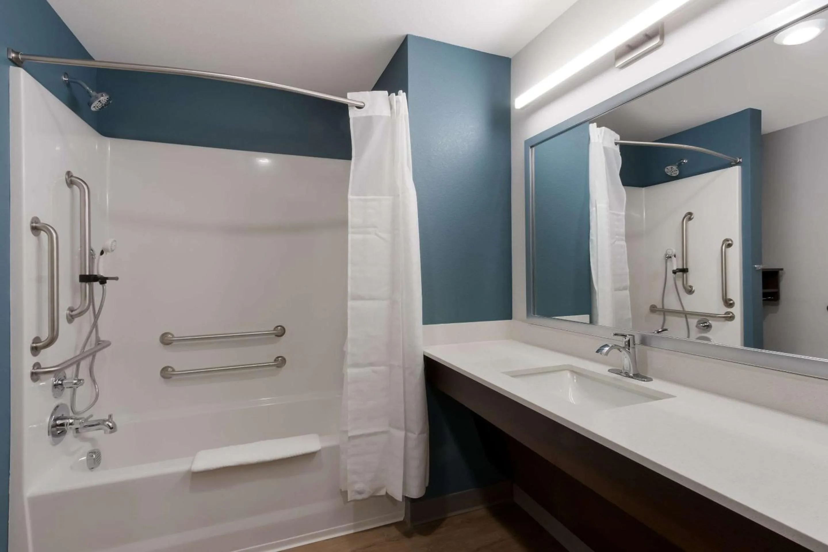 Bathroom in WoodSpring Suites Chandler Airport