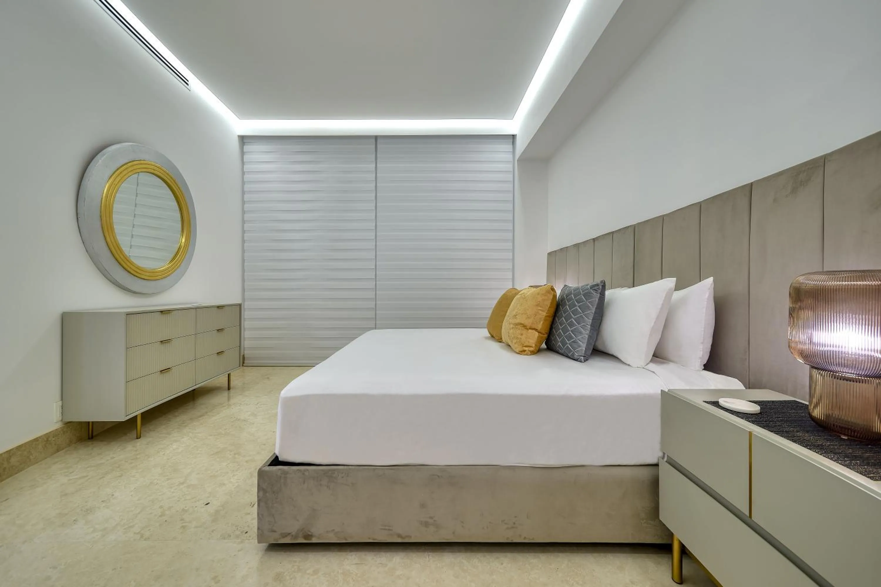 Bedroom, Bed in Maxwell Collection Romantic Zone