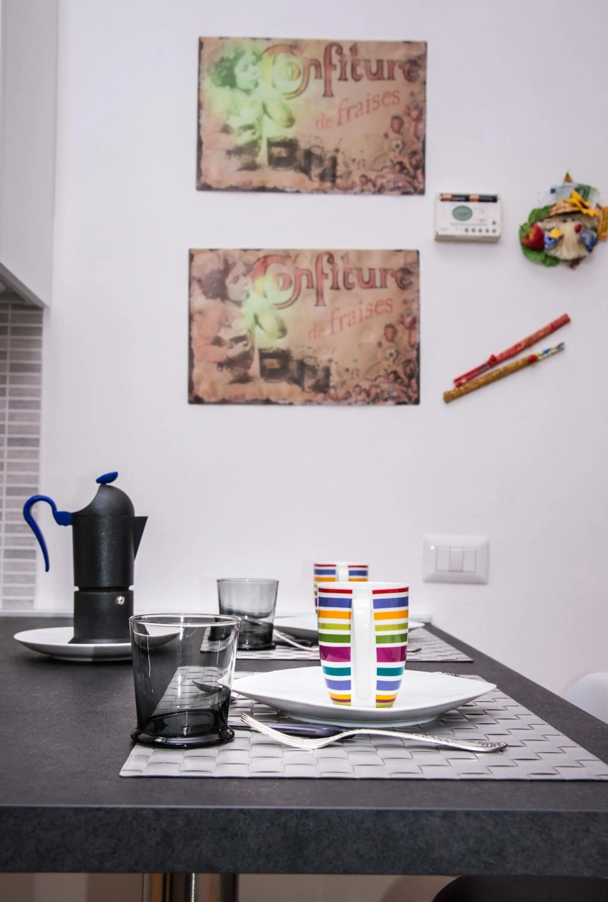 Kitchen or kitchenette in B&B Eternal Rome Inn