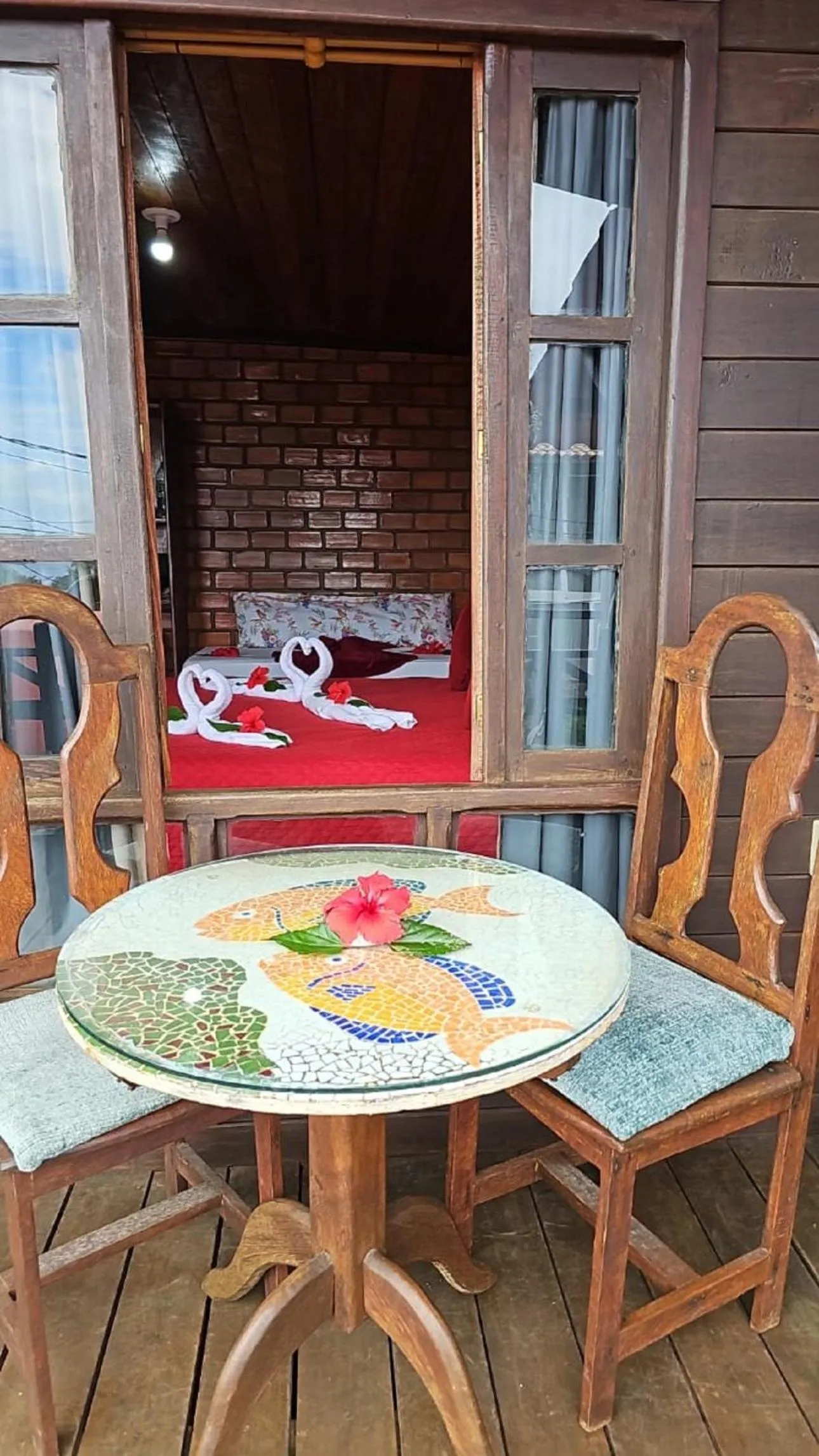 Balcony/Terrace in Pousada Capim Açu