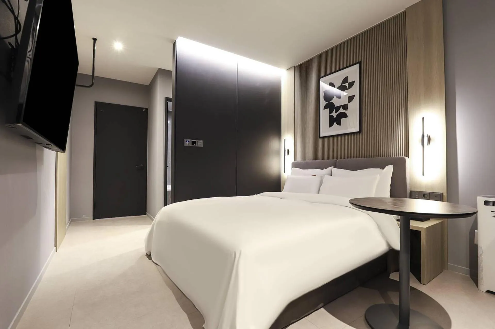 Bed in Wonju Brown Dot Hotel Corporate city