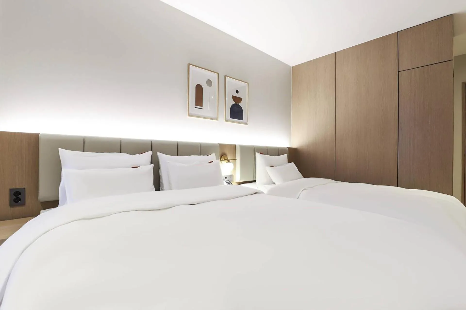 Bed in Wonju Brown Dot Hotel Corporate city
