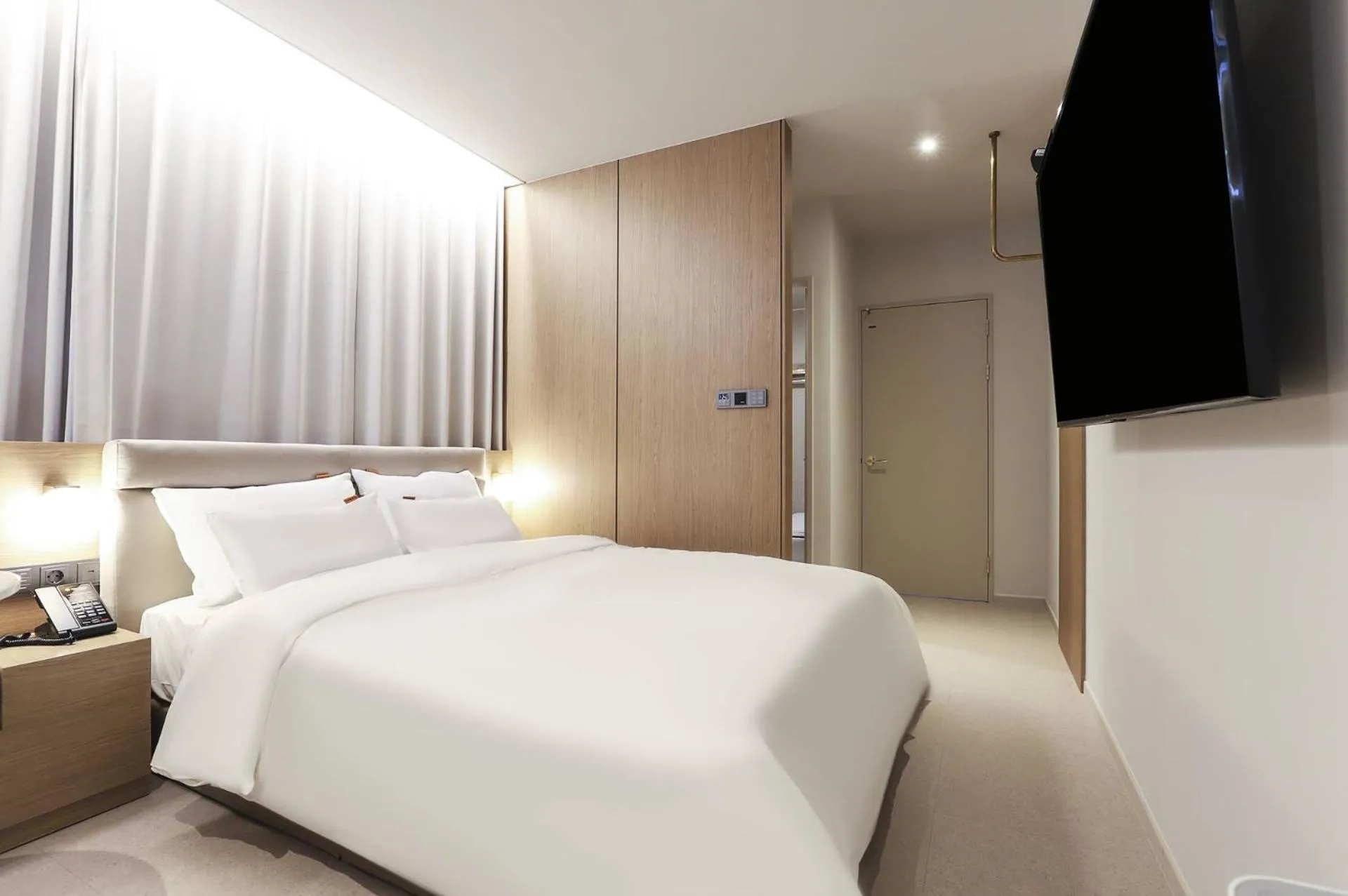 Bed in Wonju Brown Dot Hotel Corporate city