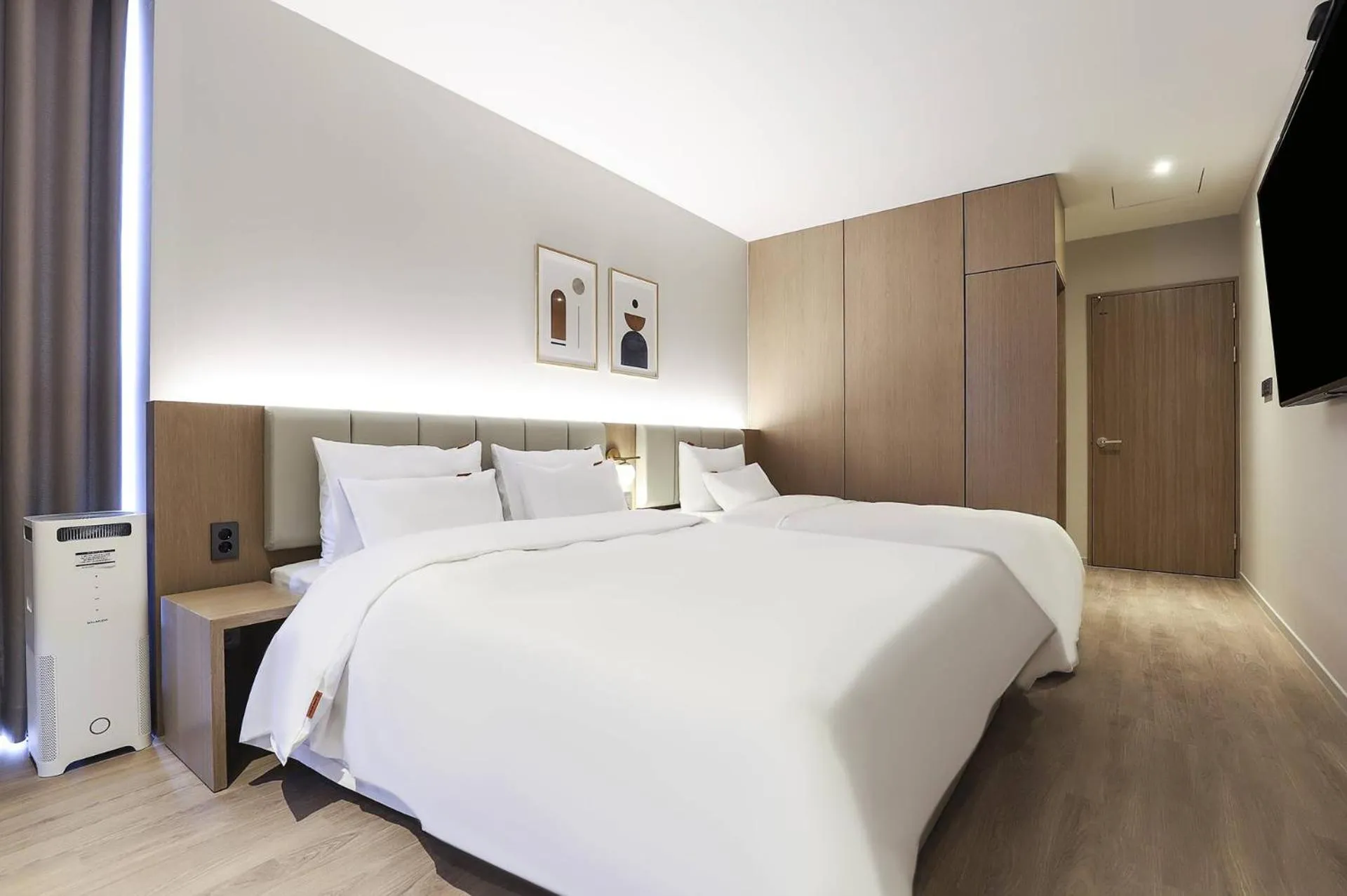 Bed in Wonju Brown Dot Hotel Corporate city
