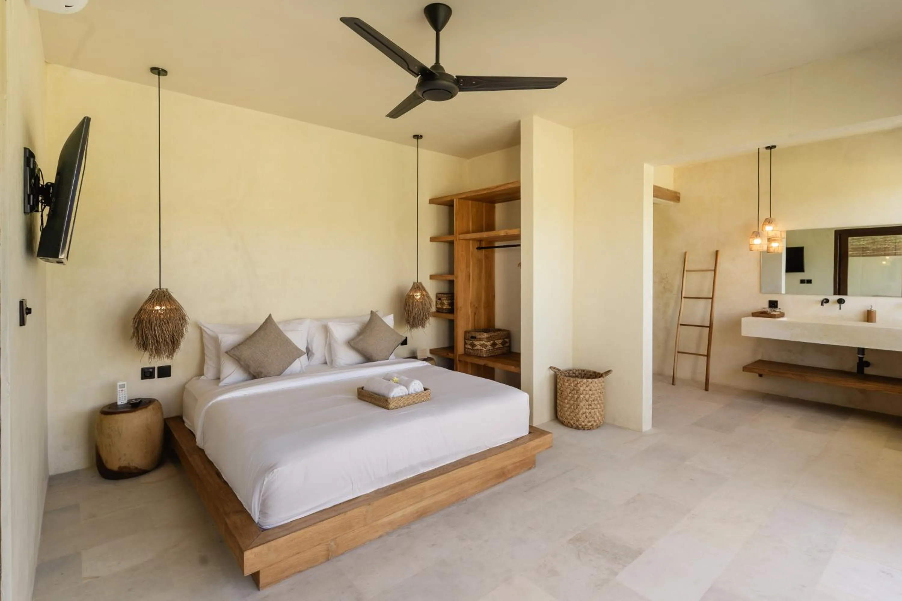 Bed in Olea Villas Resort