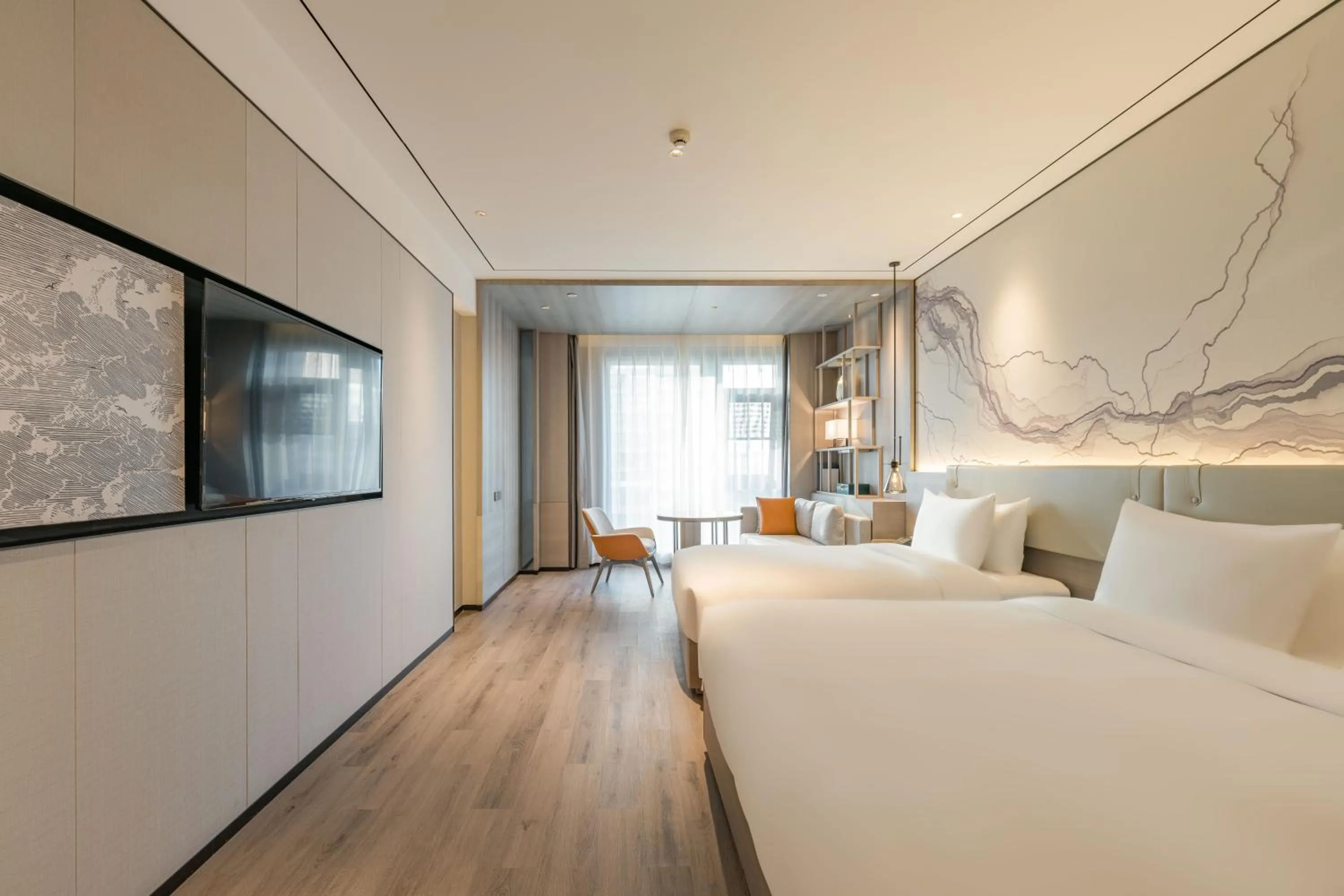 Bed in Yunheyebo Hotel - South Gate of Bell and Drum Tower