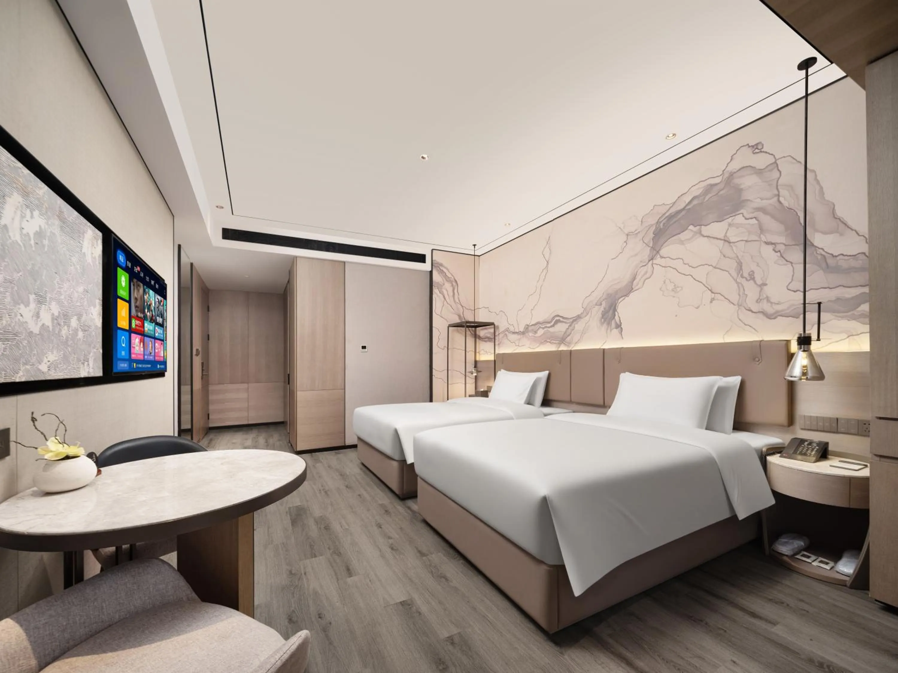 Bed in Yunheyebo Hotel - South Gate of Bell and Drum Tower