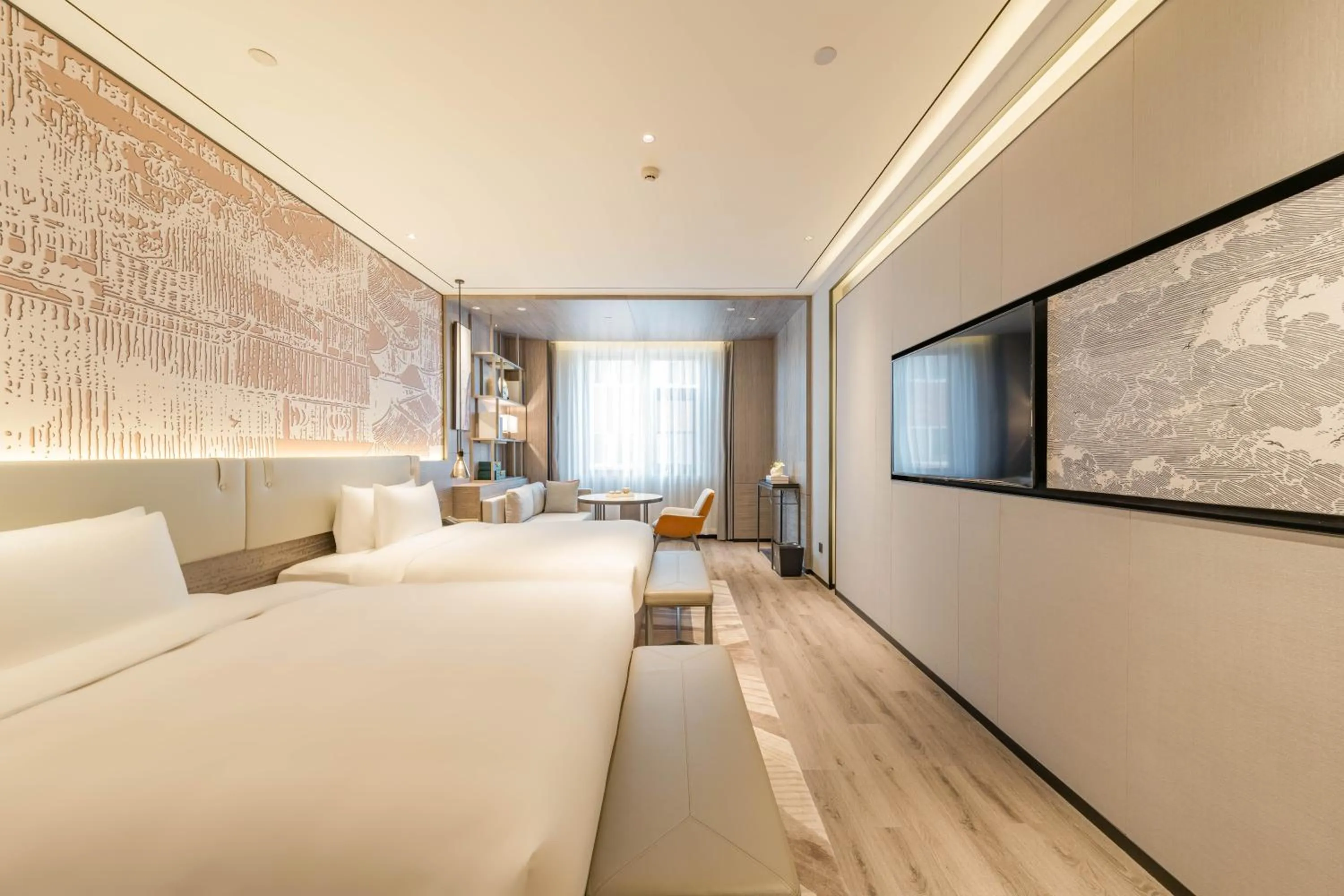 Bed in Yunheyebo Hotel - South Gate of Bell and Drum Tower