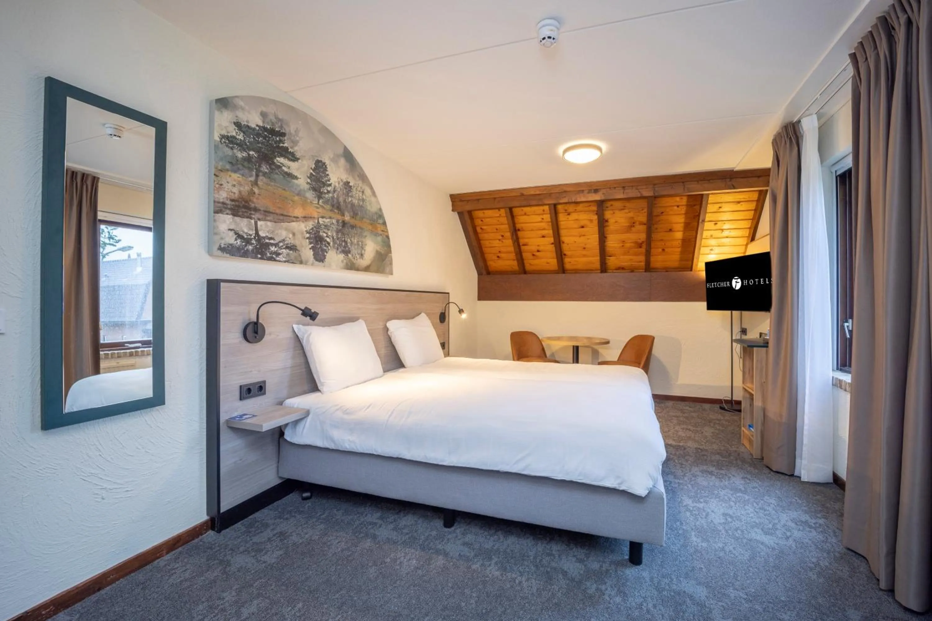 Bedroom, Bed in Fletcher Hotel-Restaurant de Witte Brug