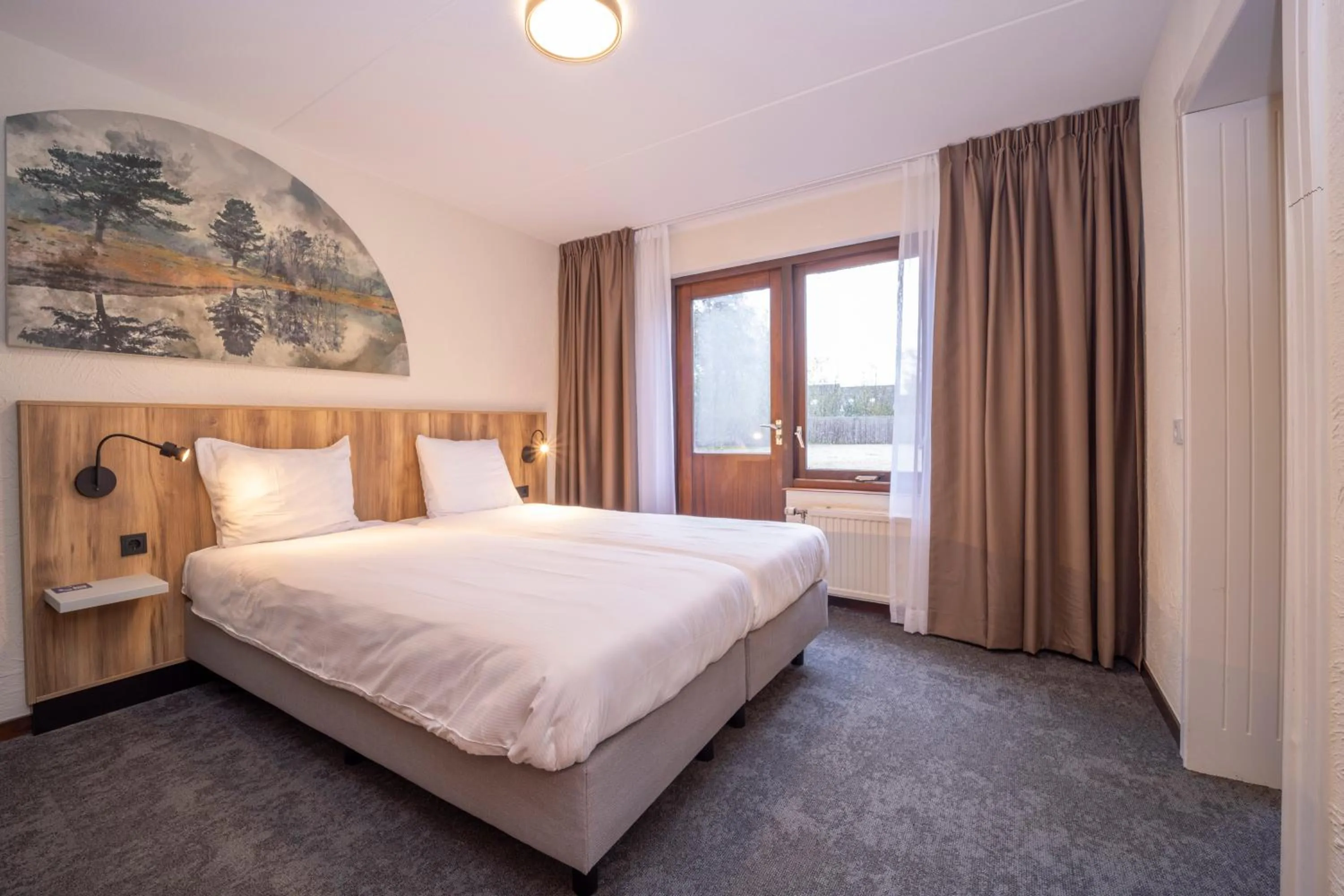 Bedroom, Bed in Fletcher Hotel-Restaurant de Witte Brug