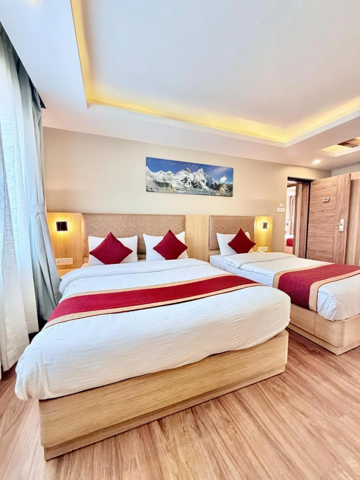 Bed in Hotel Aerocity