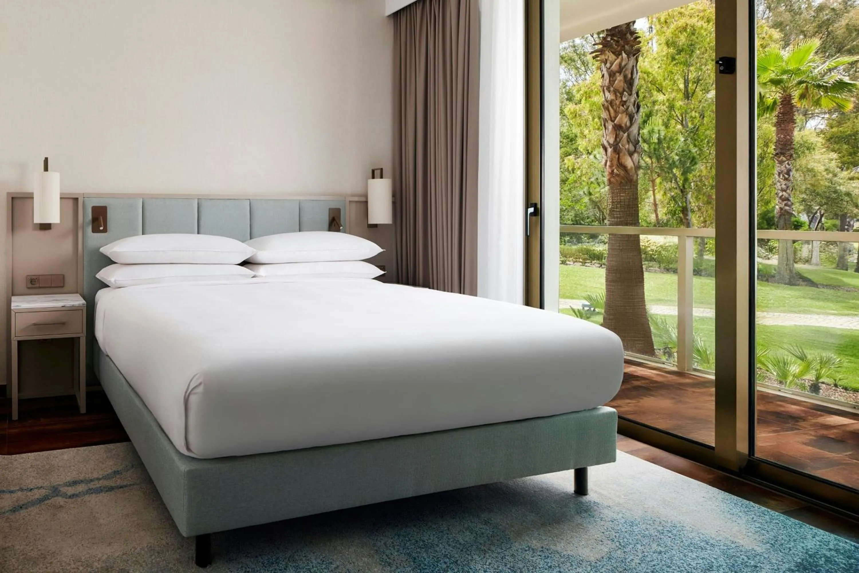 Swimming pool, Bed in Marriott Residences Salgados Resort, Algarve